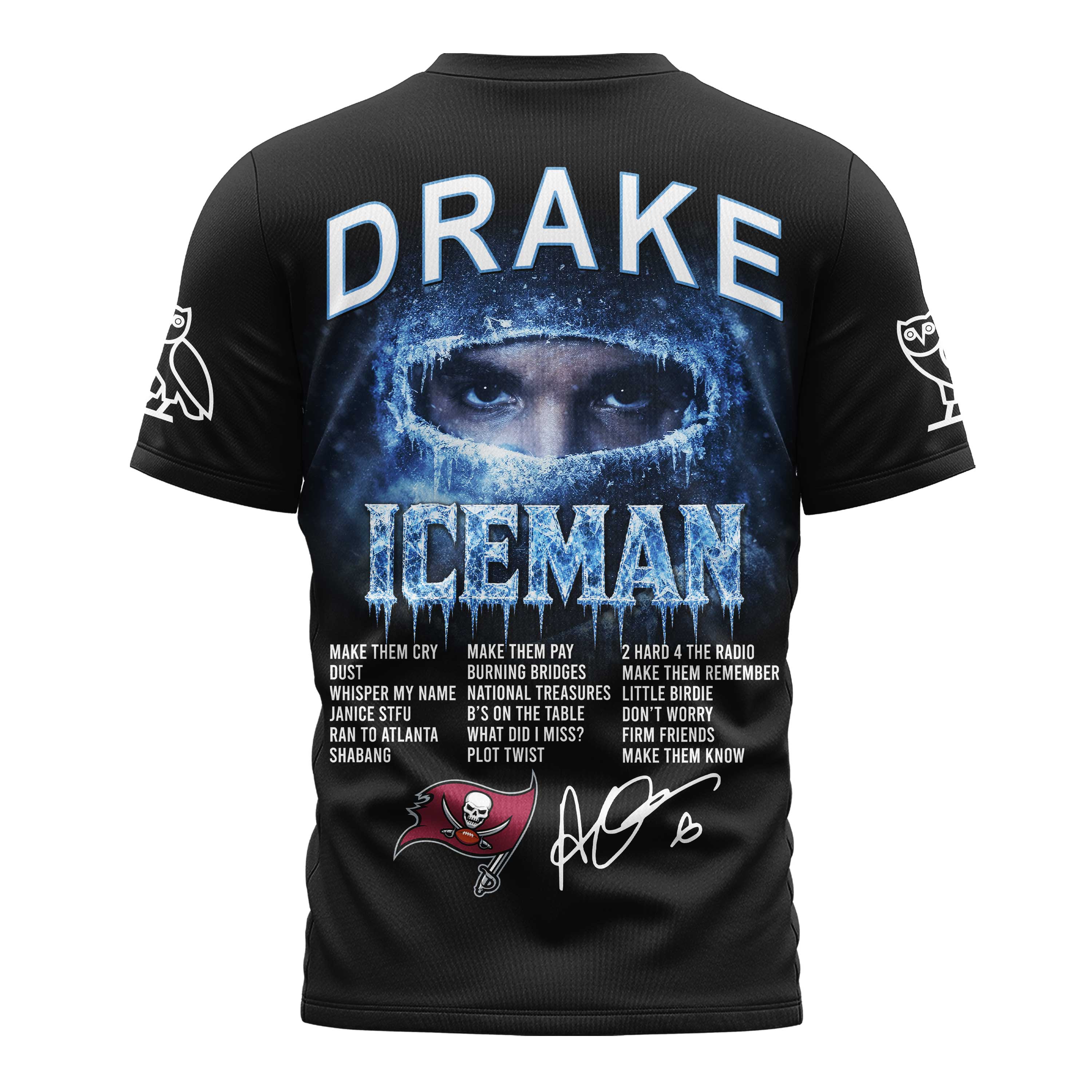 Tampa Bay Buccaneers x Premium NFL Drake Ice Man 3D T-Shirt – Limited Edition TTH200503 - Image 3