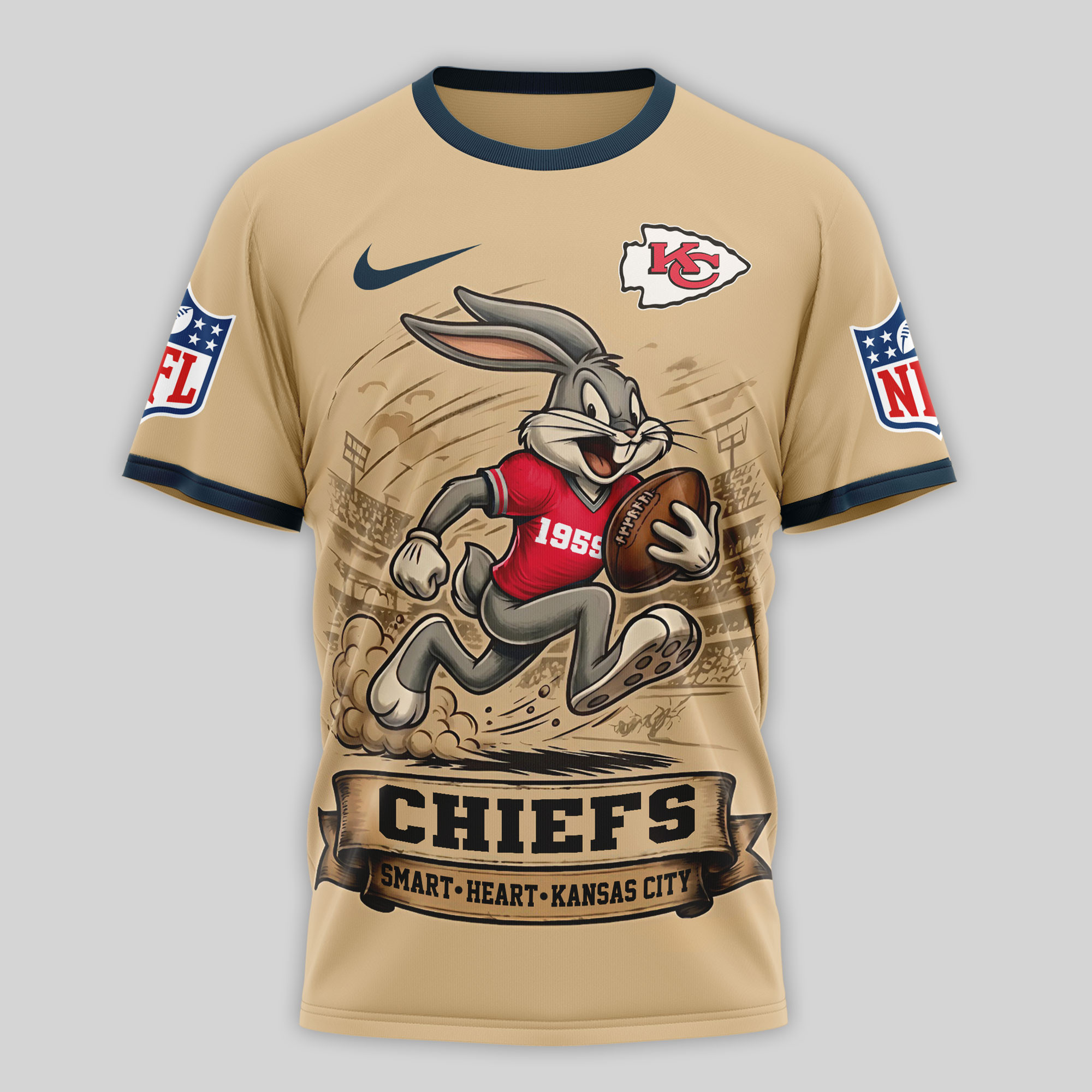 Kansas City Chiefs x Premium NFL Old School Game Day 3D T-Shirt – Limited Edition TTH200506