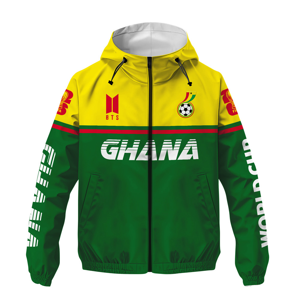 Ghana | Premium World Cup 2026 x BTS Limited Edition Windbreaker Jacket TTH200526