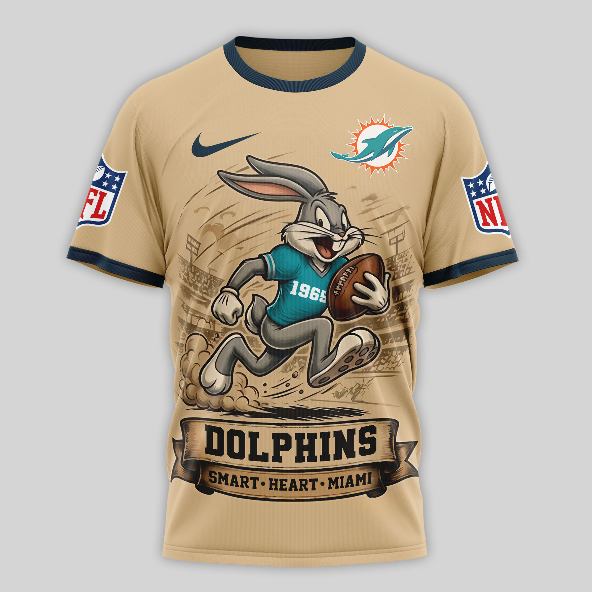 Miami Dolphins x Premium NFL Old School Game Day 3D T-Shirt – Limited Edition TTH200506