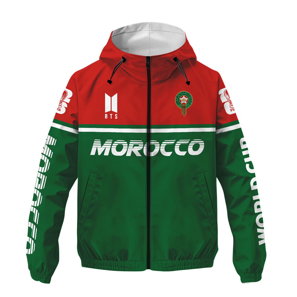 Morocco | Premium World Cup 2026 x BTS Limited Edition Windbreaker Jacket TTH200526