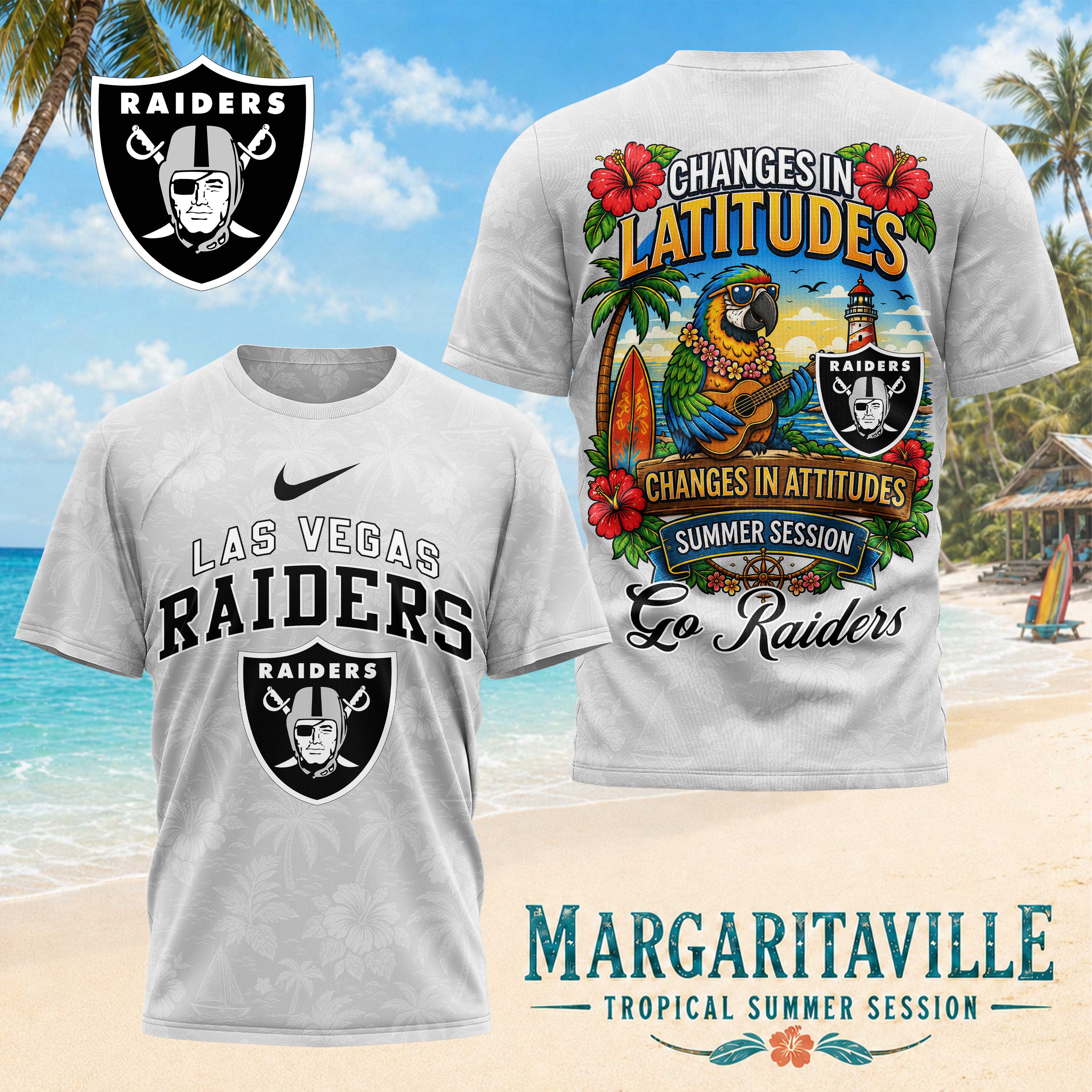 Las Vegas Raiders x Premium NFL Changes in Latitudes 3D T-Shirt – Limited Edition TTH200507 - Image 2