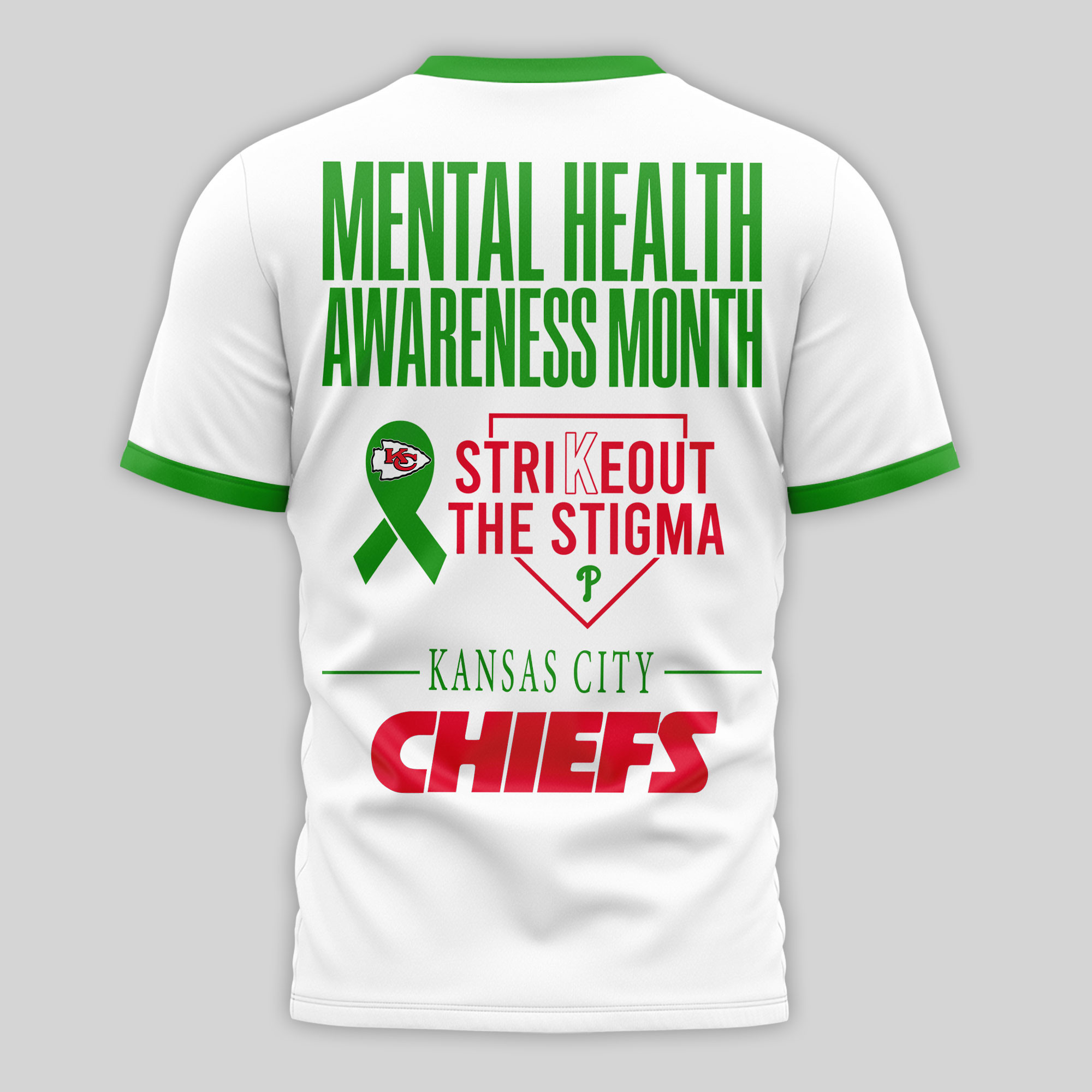 Kansas City Chiefs x Premium NFL Mental Health Matters 3D T-Shirt – Limited Edition TTH200509 - Image 3