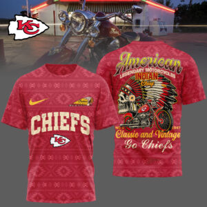 Kansas City Chiefs x Premium NFL Indian Motorcycle 3D T-Shirt – Limited Edition TTH200501