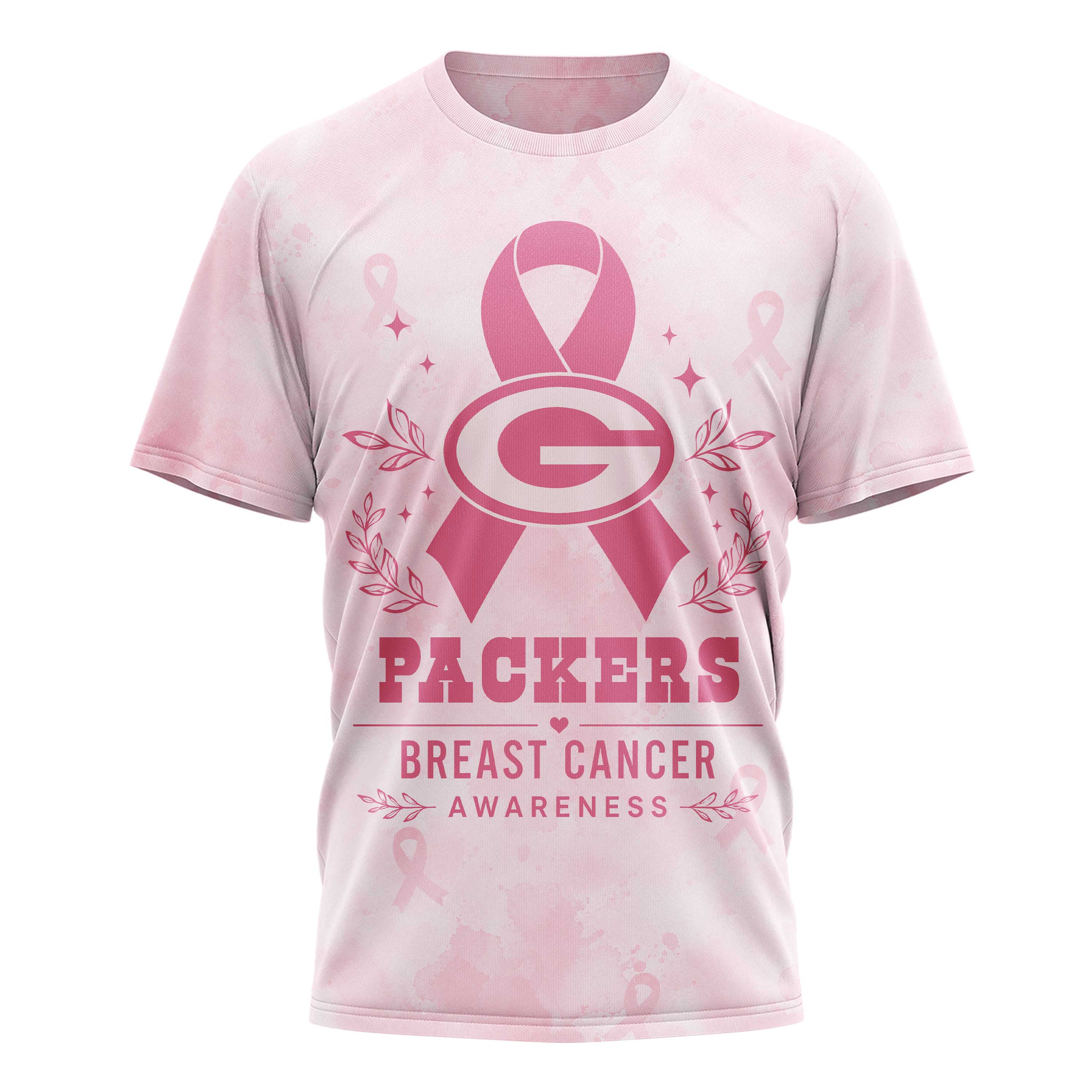 Green Bay Packers x Premium NFL Hope Strength Support Breast Cancer 3D T-Shirt – Limited Edition TTH200508