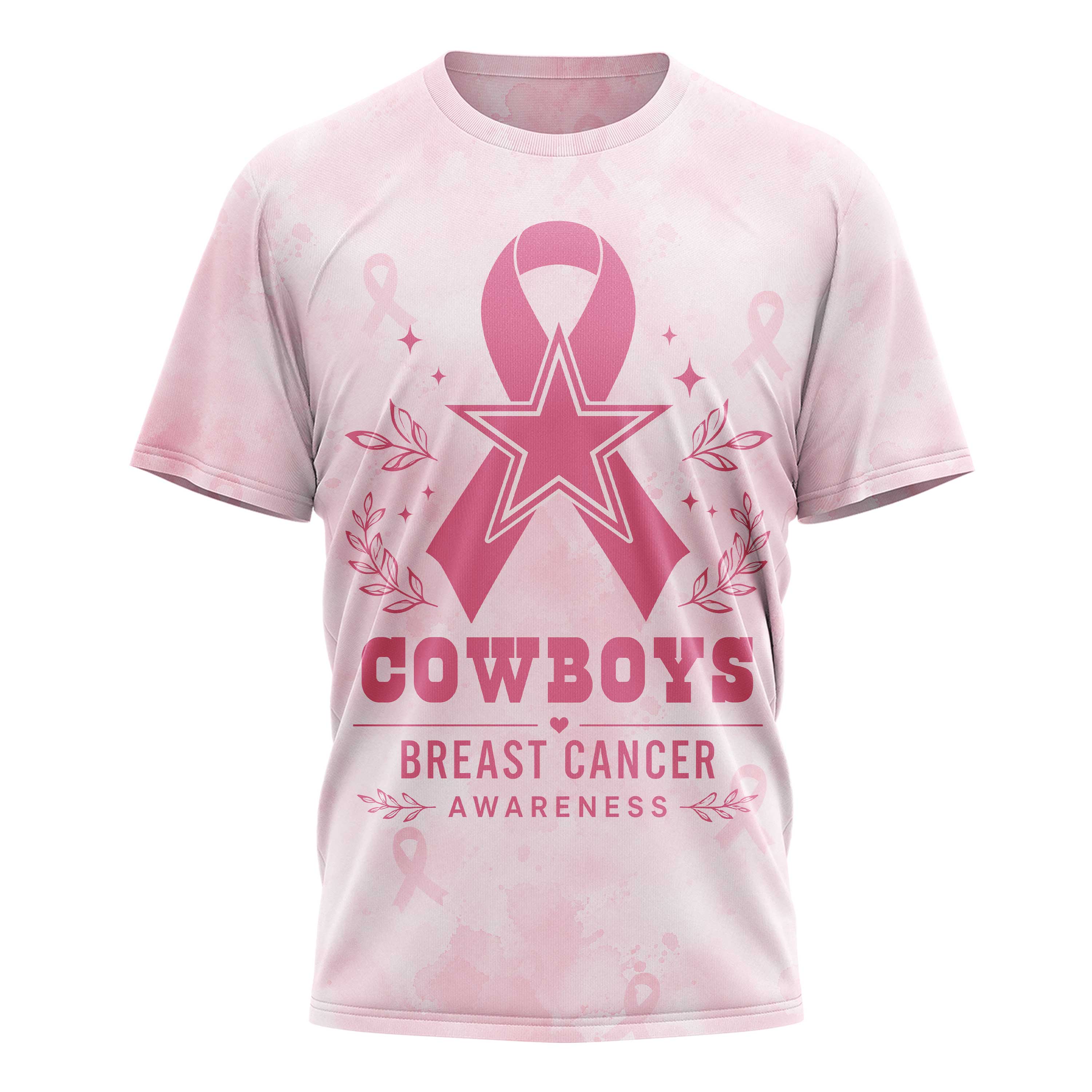 Dallas Cowboys x Premium NFL Hope Strength Support Breast Cancer 3D T-Shirt – Limited Edition TTH200508