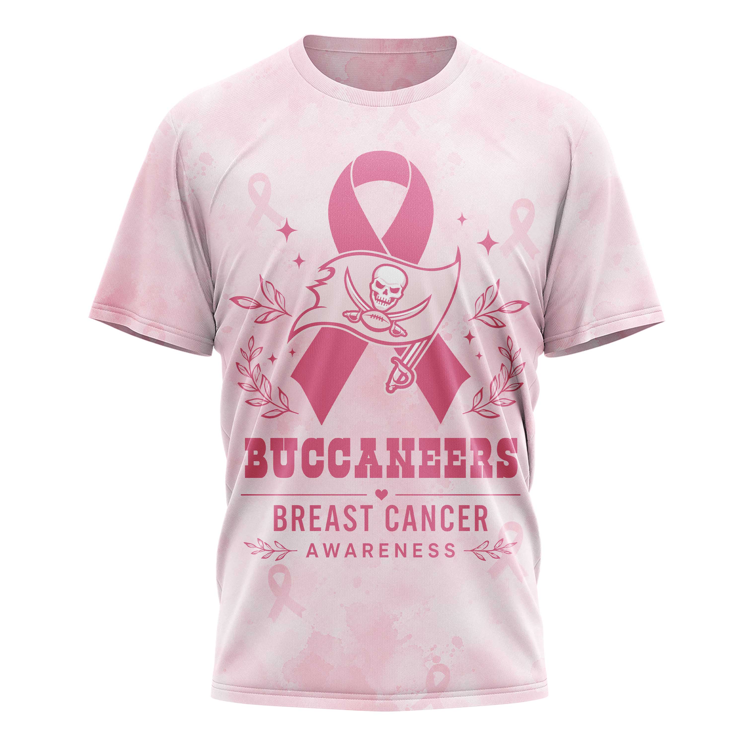 Tampa Bay Buccaneers x Premium NFL Hope Strength Support Breast Cancer 3D T-Shirt – Limited Edition TTH200508