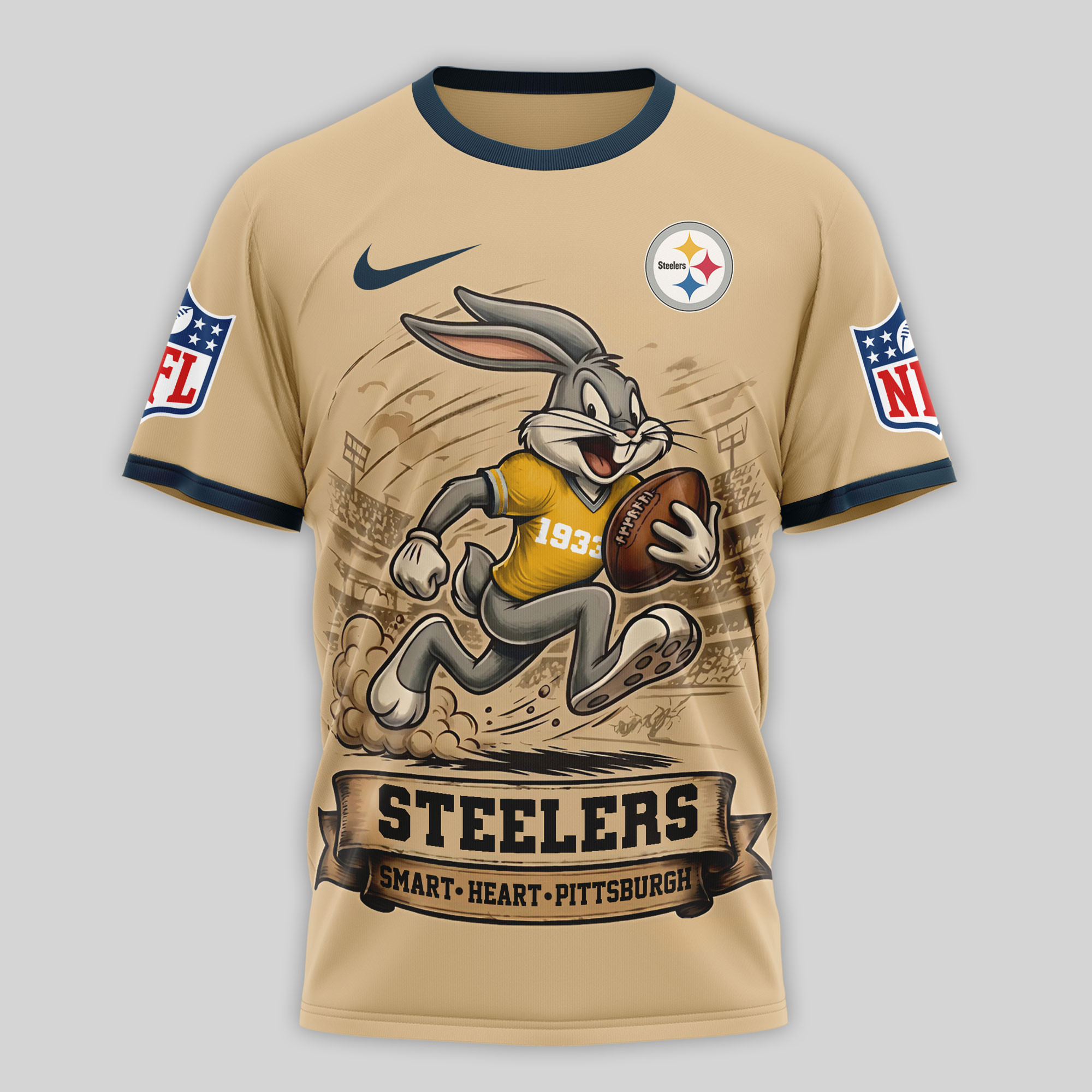 Pittsburgh Steelers x Premium NFL Old School Game Day 3D T-Shirt – Limited Edition TTH200506