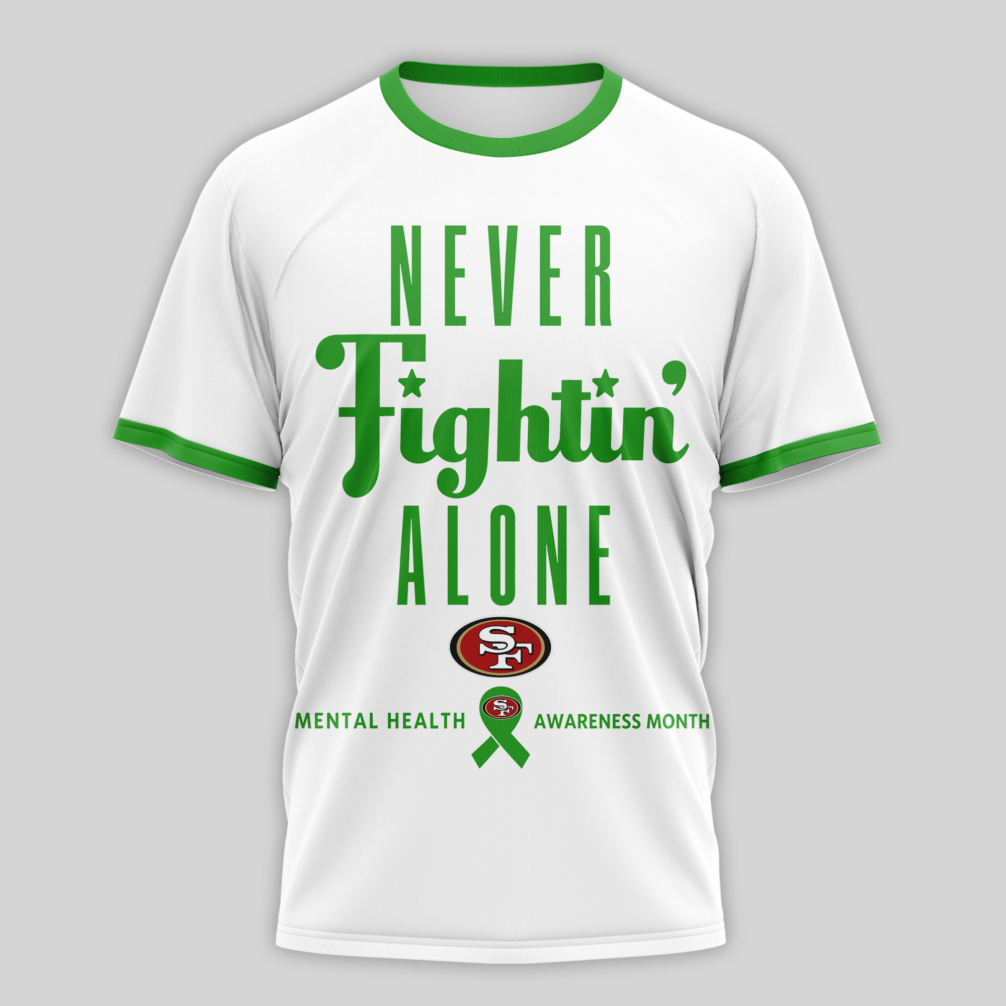 San Francisco 49ers x Premium NFL Mental Health Matters 3D T-Shirt – Limited Edition TTH200509