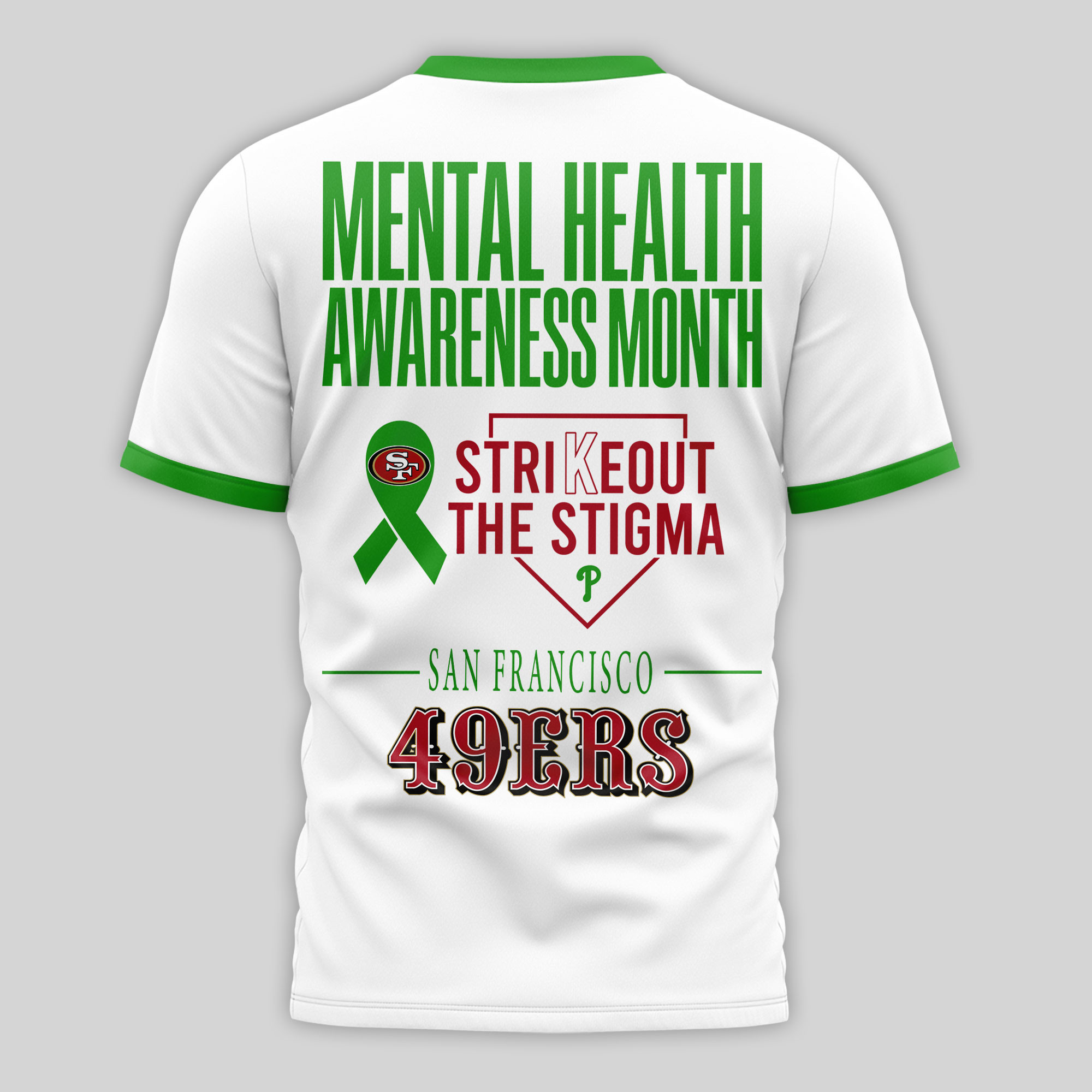 San Francisco 49ers x Premium NFL Mental Health Matters 3D T-Shirt – Limited Edition TTH200509 - Image 3