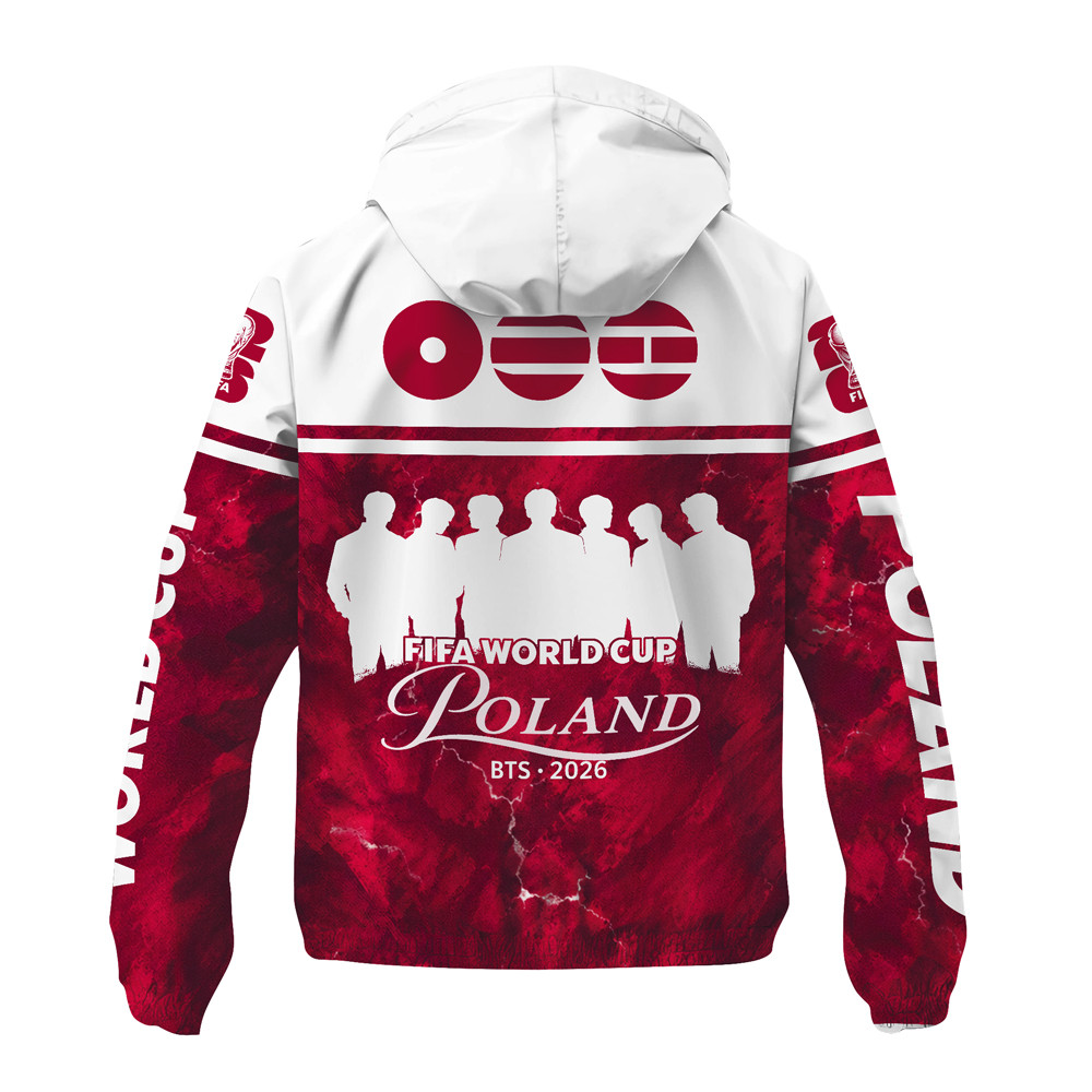 Poland | Premium World Cup 2026 x BTS Limited Edition Windbreaker Jacket TTH200526 - Image 3