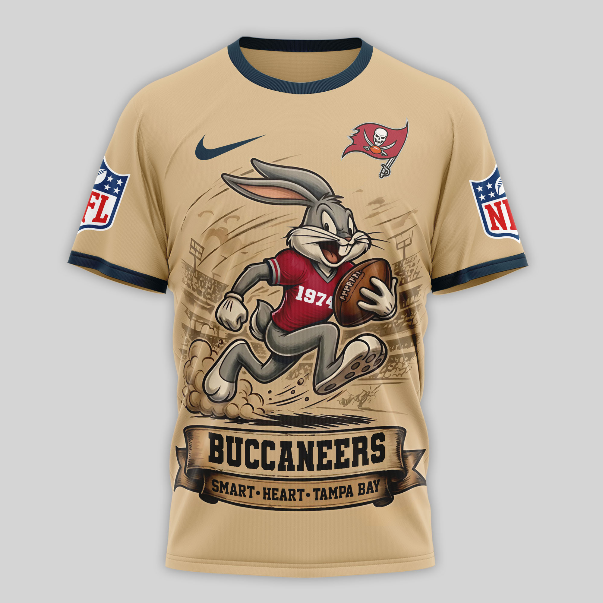 Tampa Bay Buccaneers x Premium NFL Old School Game Day 3D T-Shirt – Limited Edition TTH200506