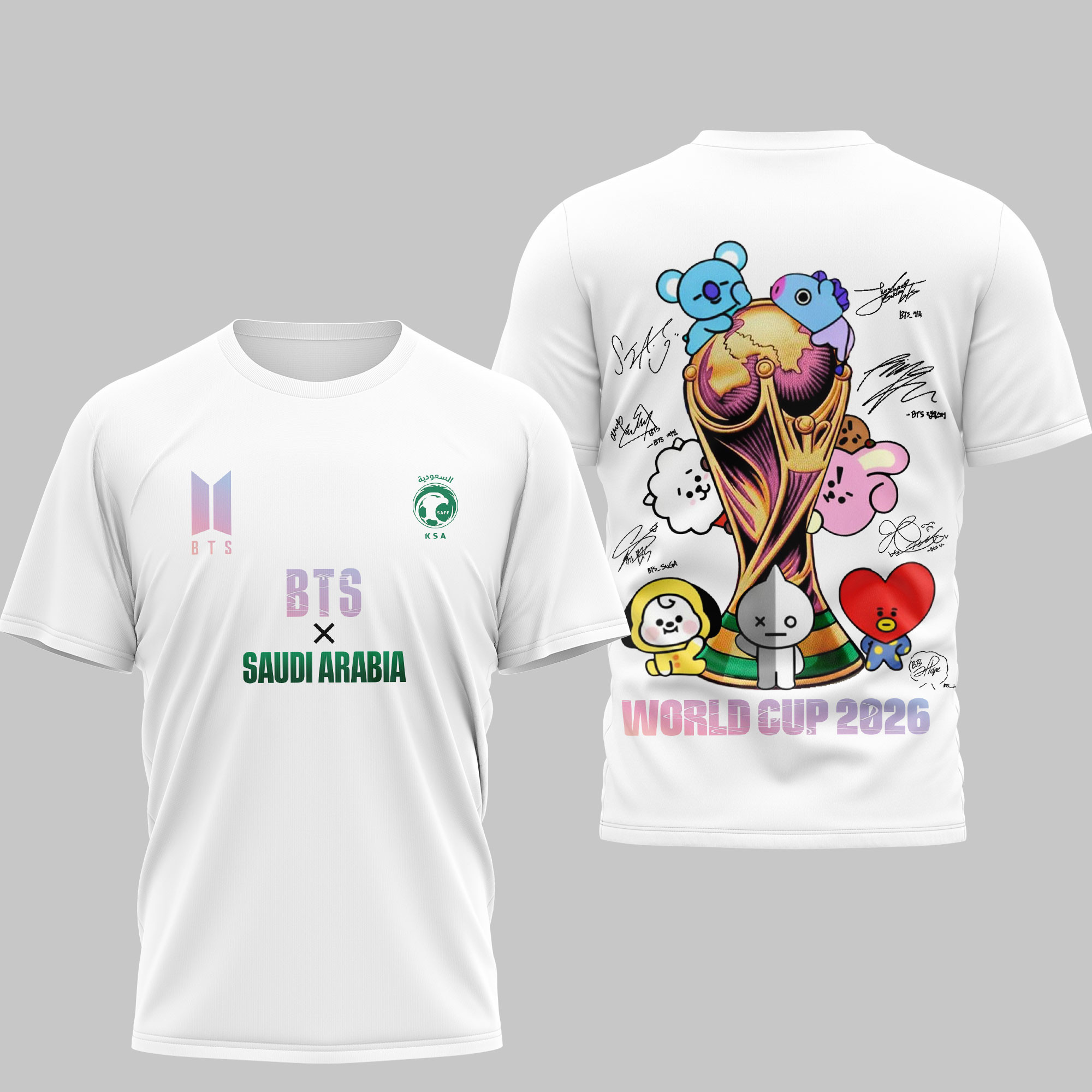 Saudi Arabia | Premium World Cup 2026 x BTS Custom 3D Shirt TTH200530