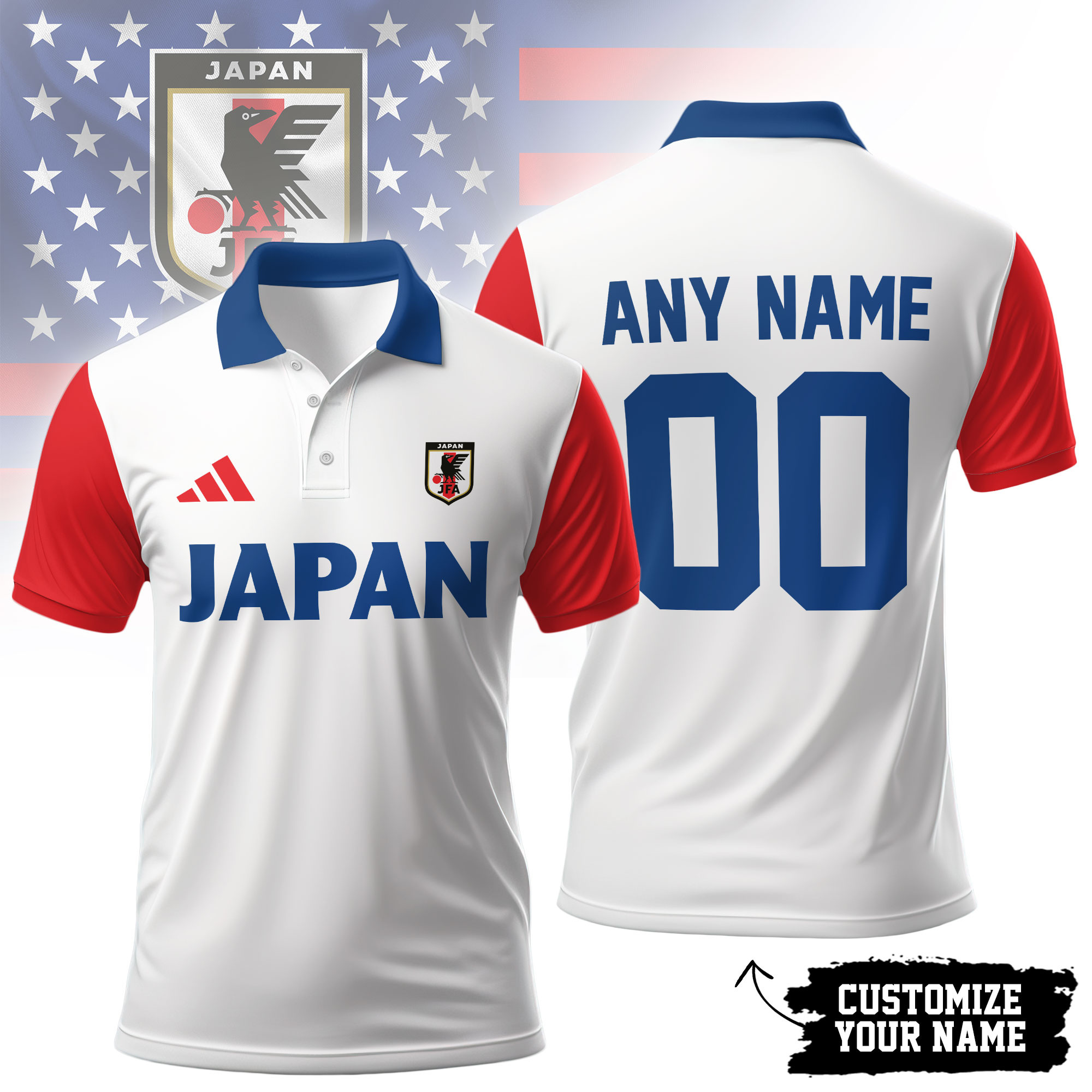 Japan | Premium World Cup 2026 Hall Of Fame Polo Shirt TTH200531 - Image 2