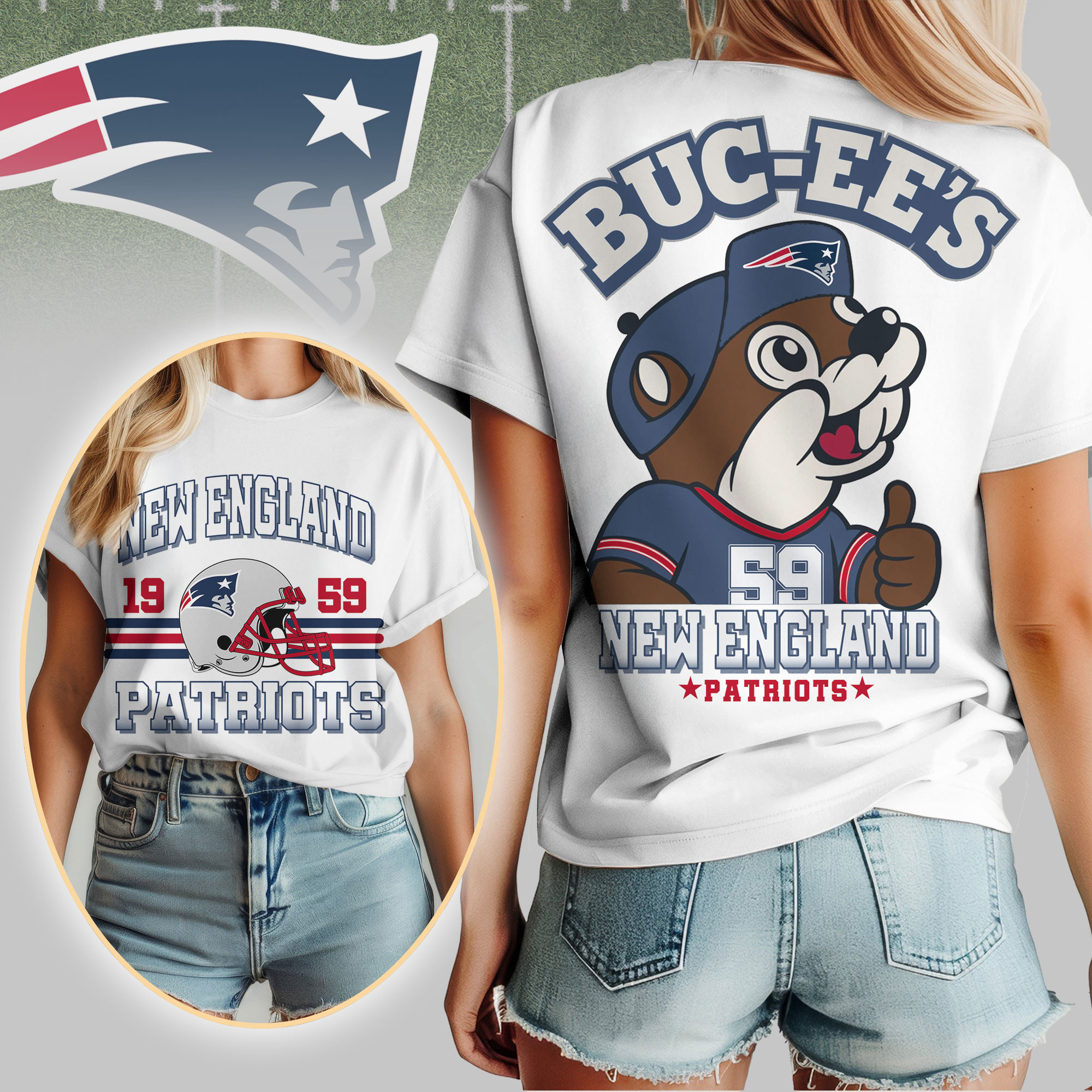 New England Patriots x Premium NFL Kickoff Weekend 3D Shirt – Limited Edition TTH200516 - Image 2