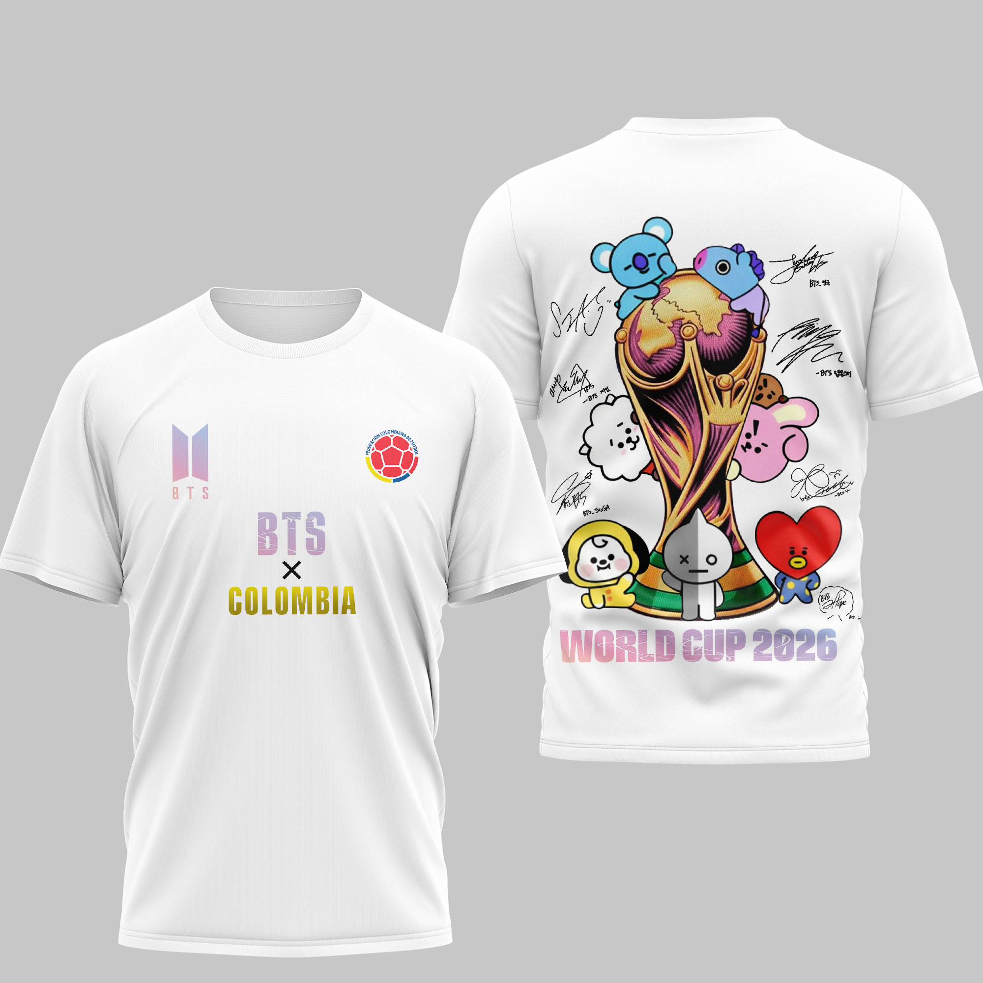 Colombia | Premium World Cup 2026 x BTS Custom 3D Shirt TTH200530
