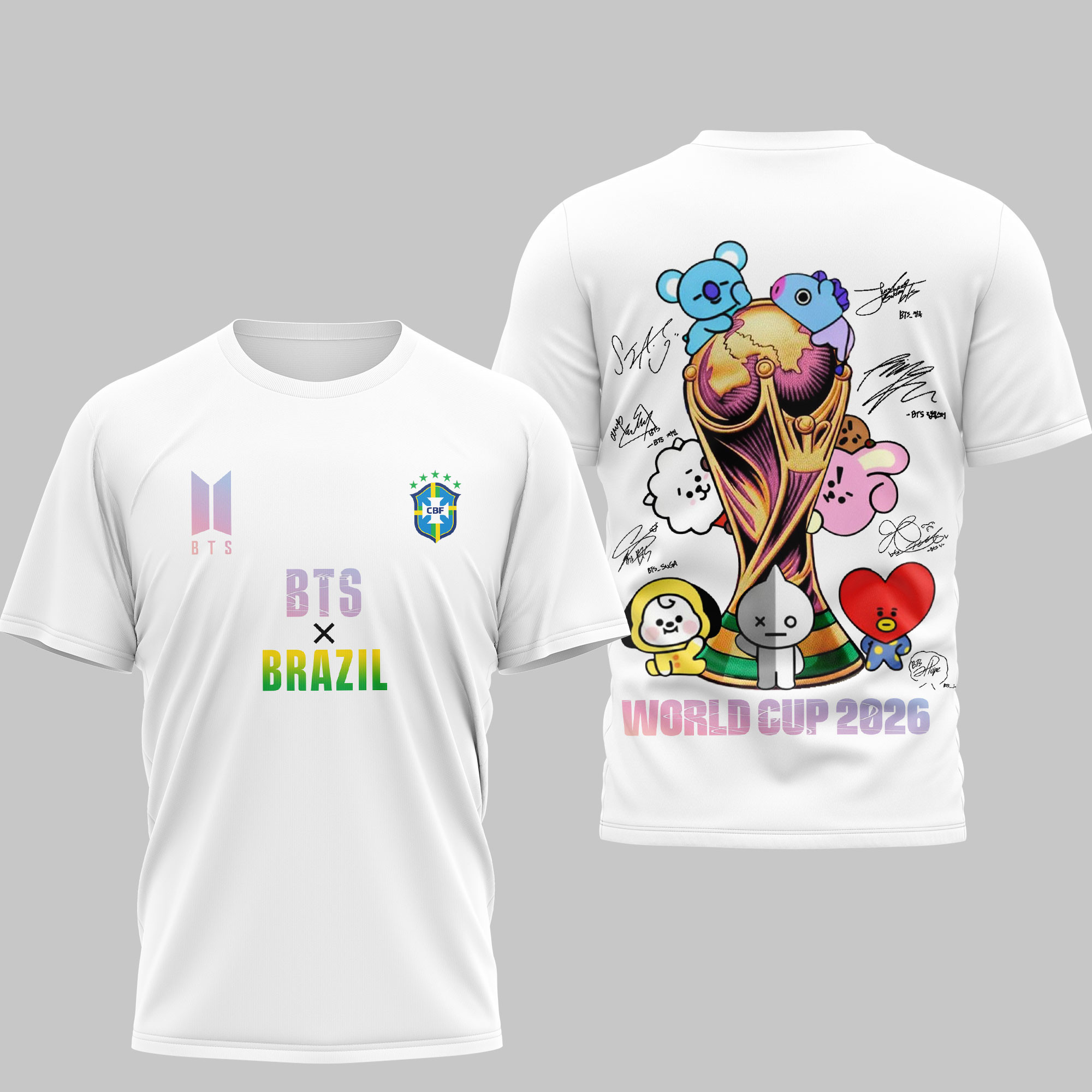 Brazil | Premium World Cup 2026 x BTS Custom 3D Shirt TTH200530