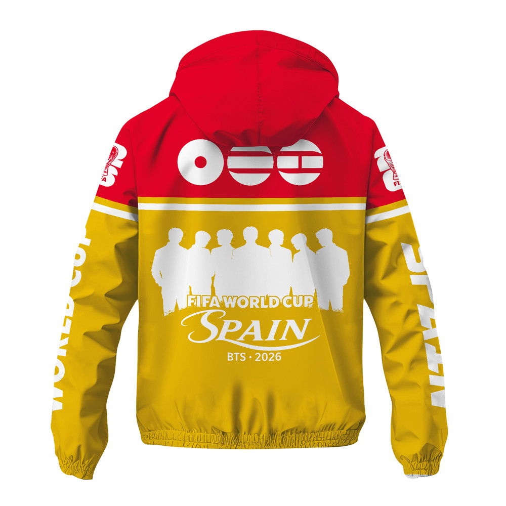 Spain | Premium World Cup 2026 x BTS Limited Edition Windbreaker Jacket TTH200526 - Image 3