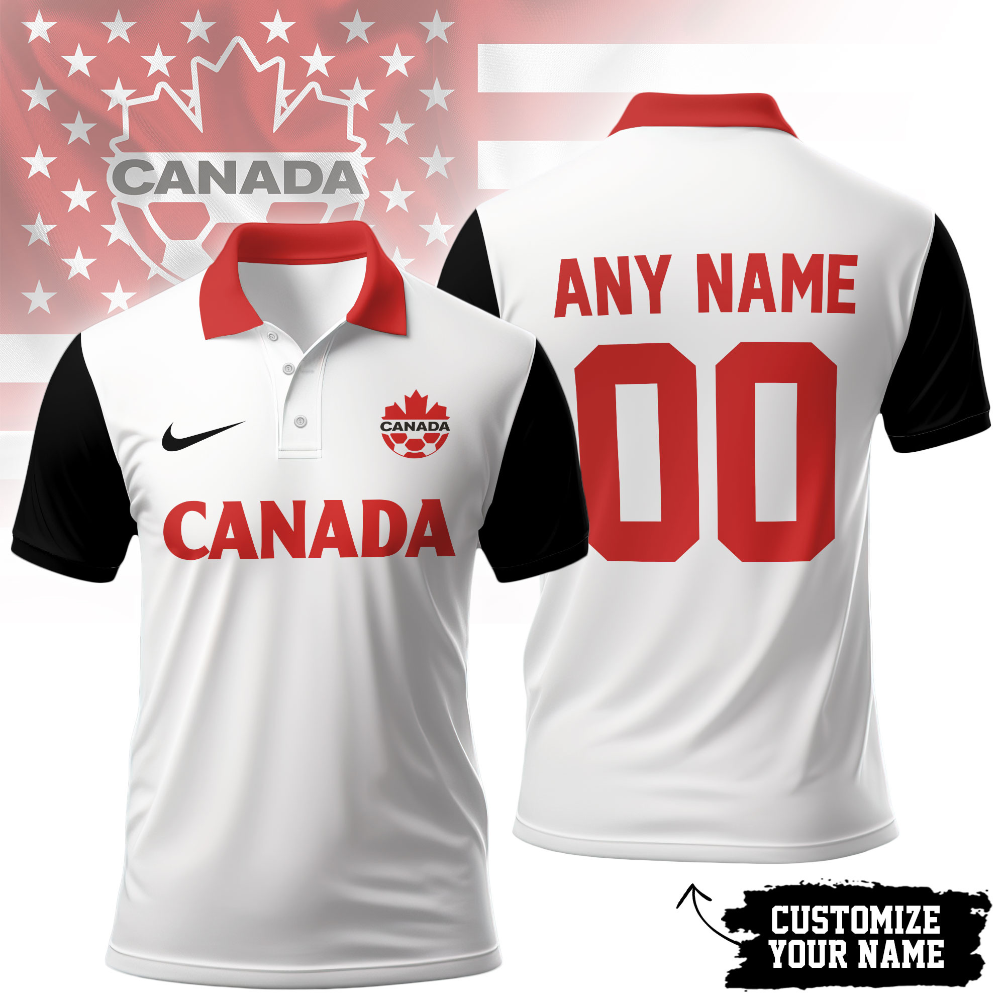 Canada | Premium World Cup 2026 Hall Of Fame Polo Shirt TTH200531 - Image 2