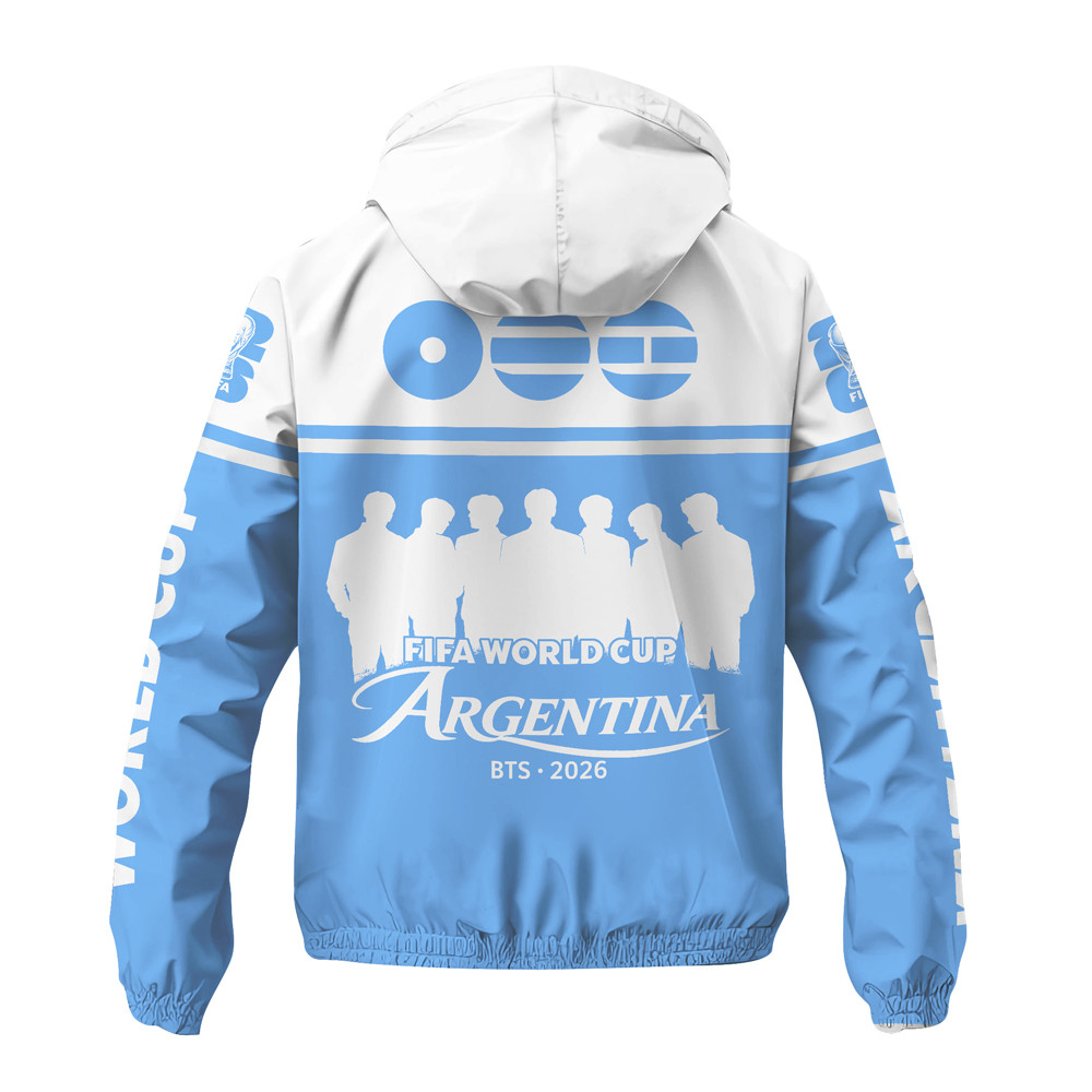 Argentina | Premium World Cup 2026 x BTS Limited Edition Windbreaker Jacket TTH200526 - Image 3
