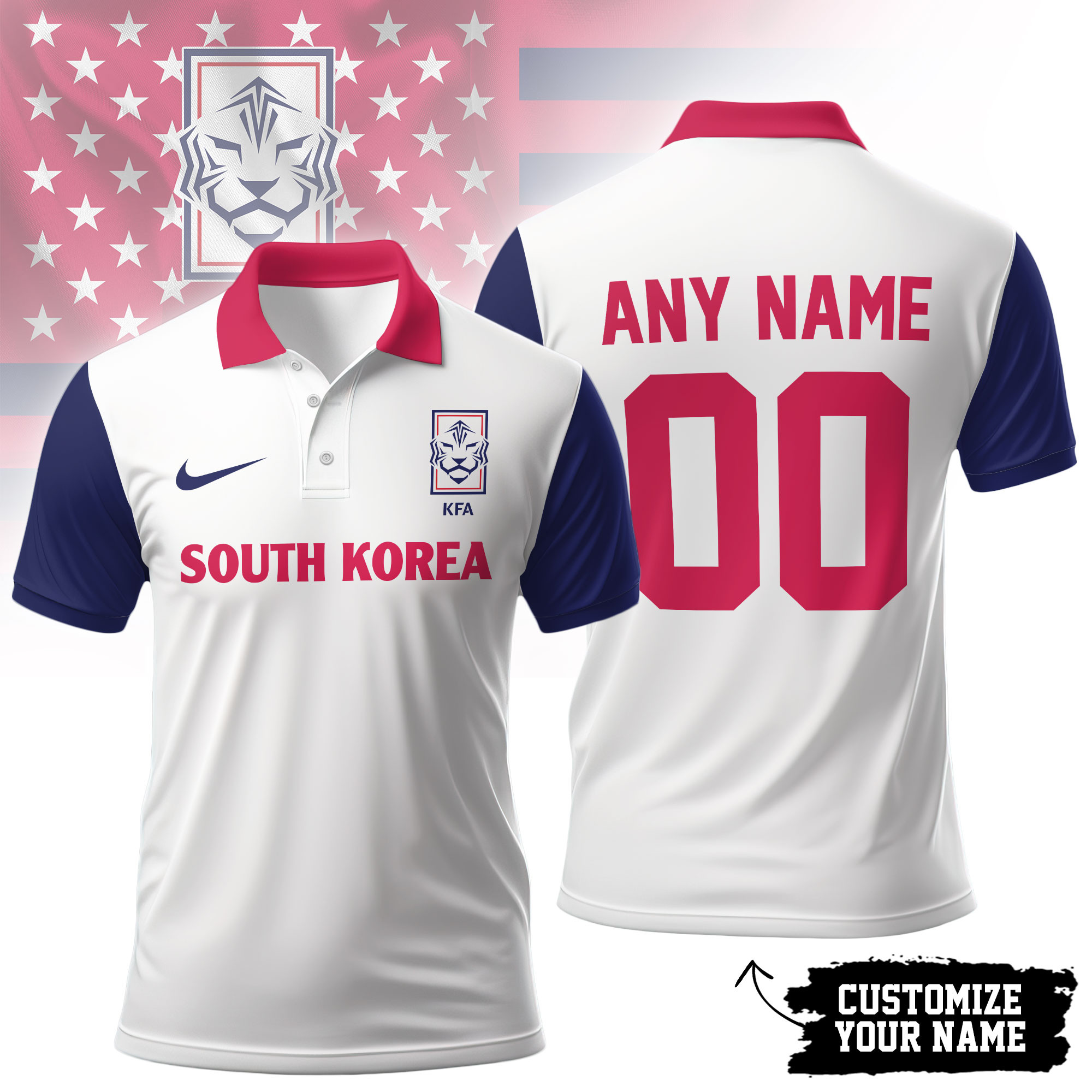 South Korea | Premium World Cup 2026 Hall Of Fame Polo Shirt TTH200531 - Image 2