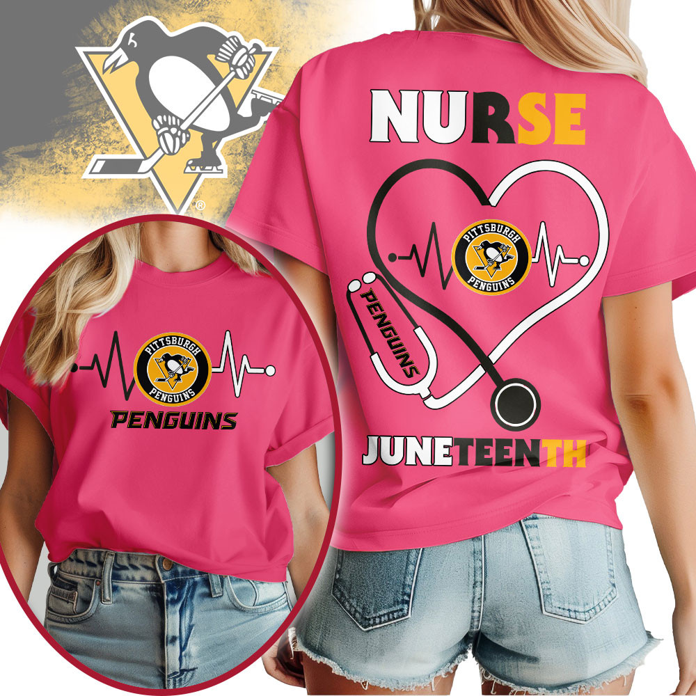 Pittsburgh Penguins | Premium NHL Nurse Appreciation Juneteenth 3D Shirt TTH200533