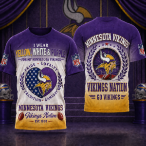 Minnesota Vikings x Premium NFL Pride Loyalty Tradition 3D T-Shirt – Limited Edition TTH200513