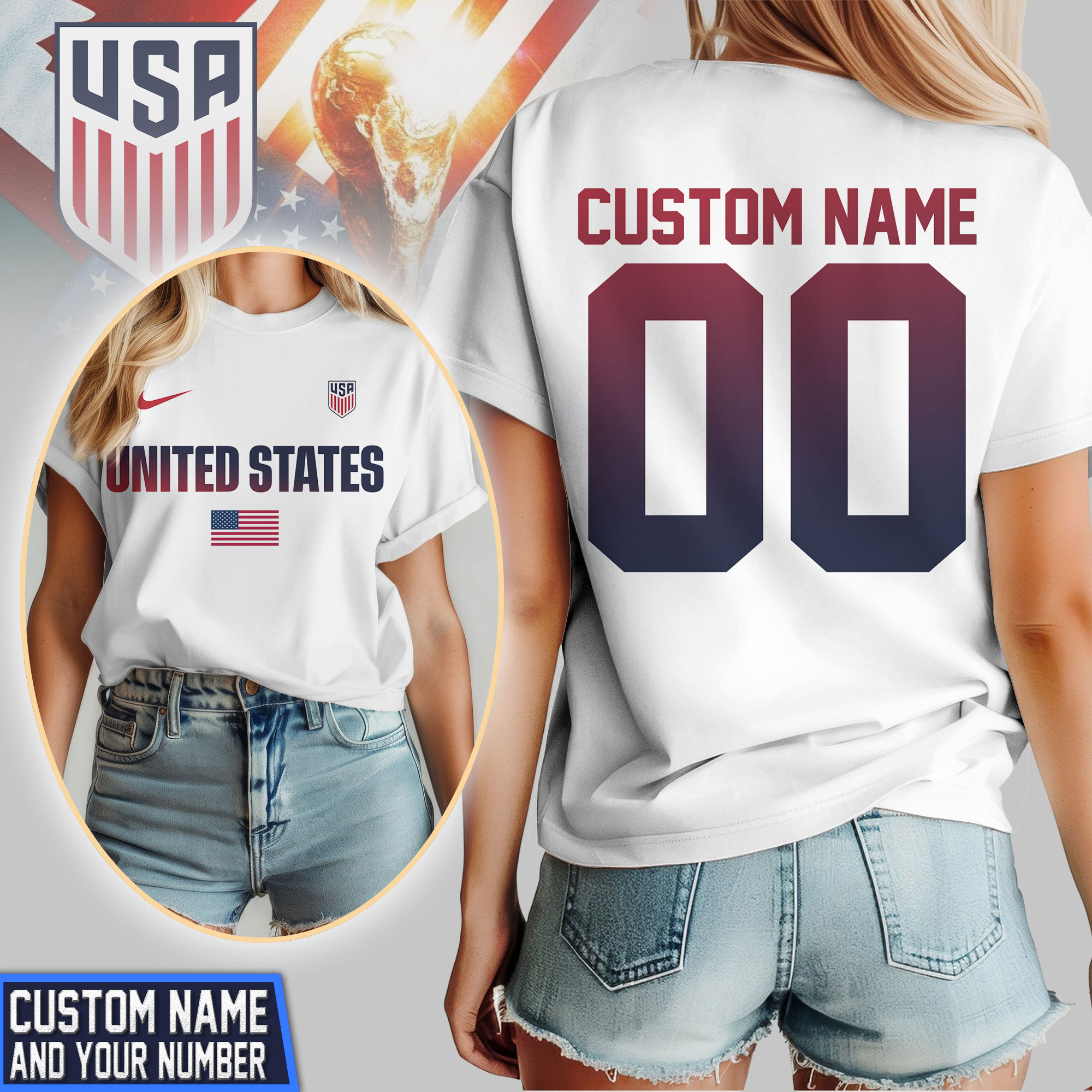 United States | Premium World Cup 2026 Global Match 3D Shirt TTH200532