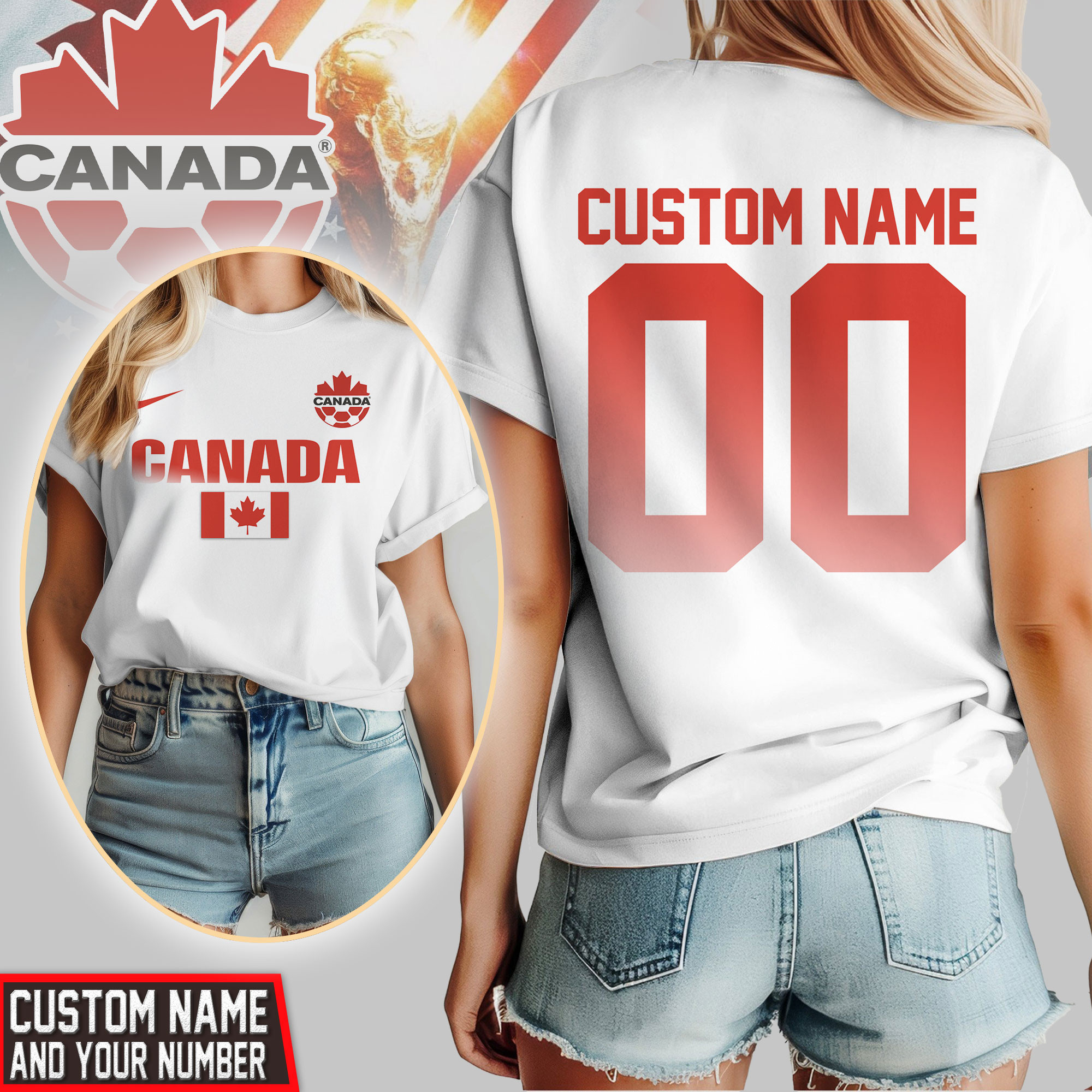 Canada | Premium World Cup 2026 Global Match 3D Shirt TTH200532 - Image 2