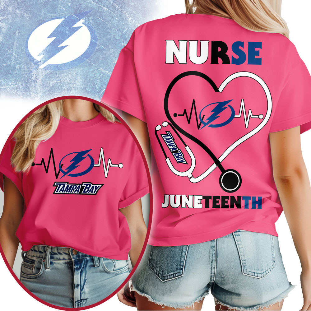 Tampa Bay Lightning | Premium NHL Nurse Appreciation Juneteenth 3D Shirt TTH200533