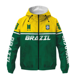 Brazil | Premium World Cup 2026 x BTS Limited Edition Windbreaker Jacket TTH200526