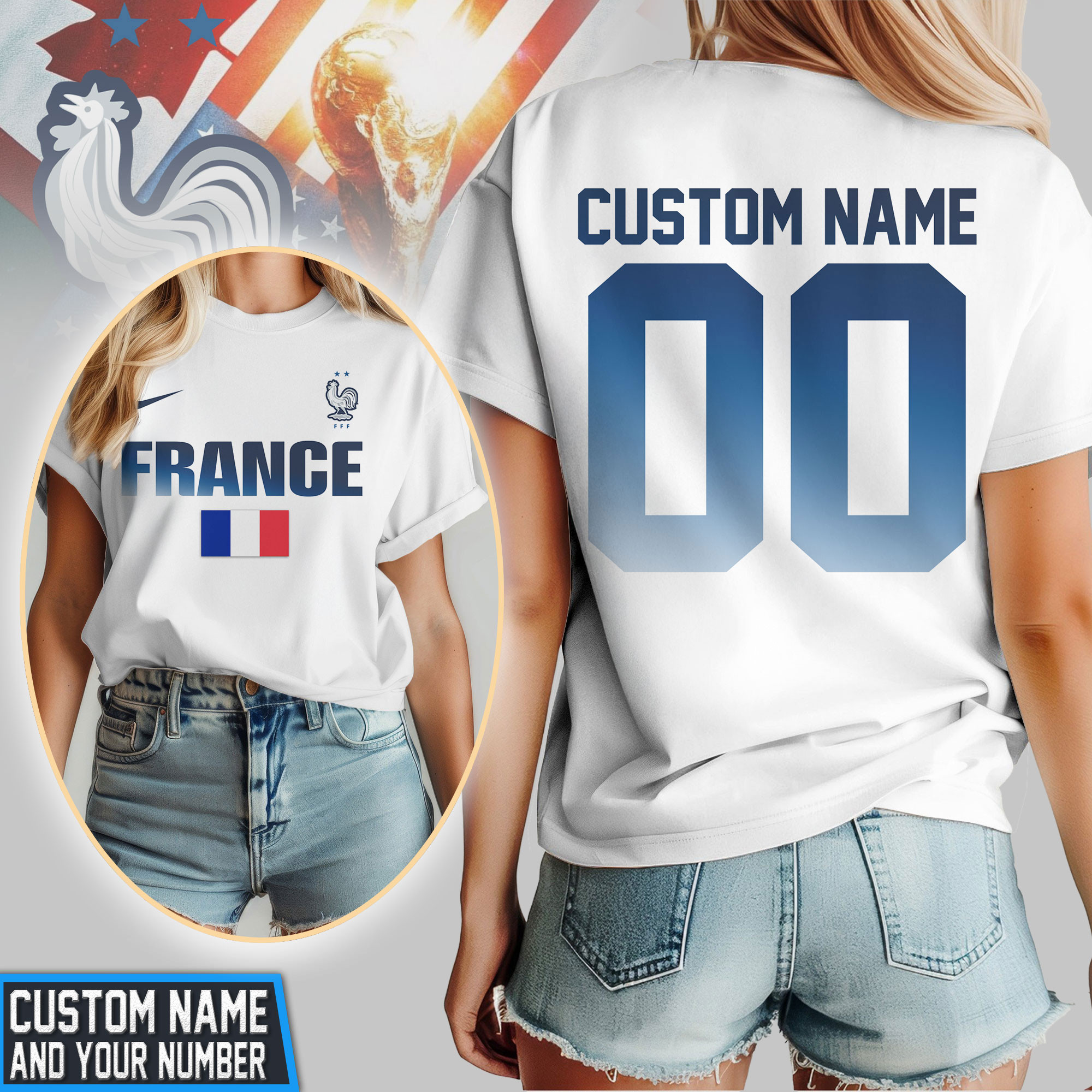 France | Premium World Cup 2026 Global Match 3D Shirt TTH200532 - Image 2