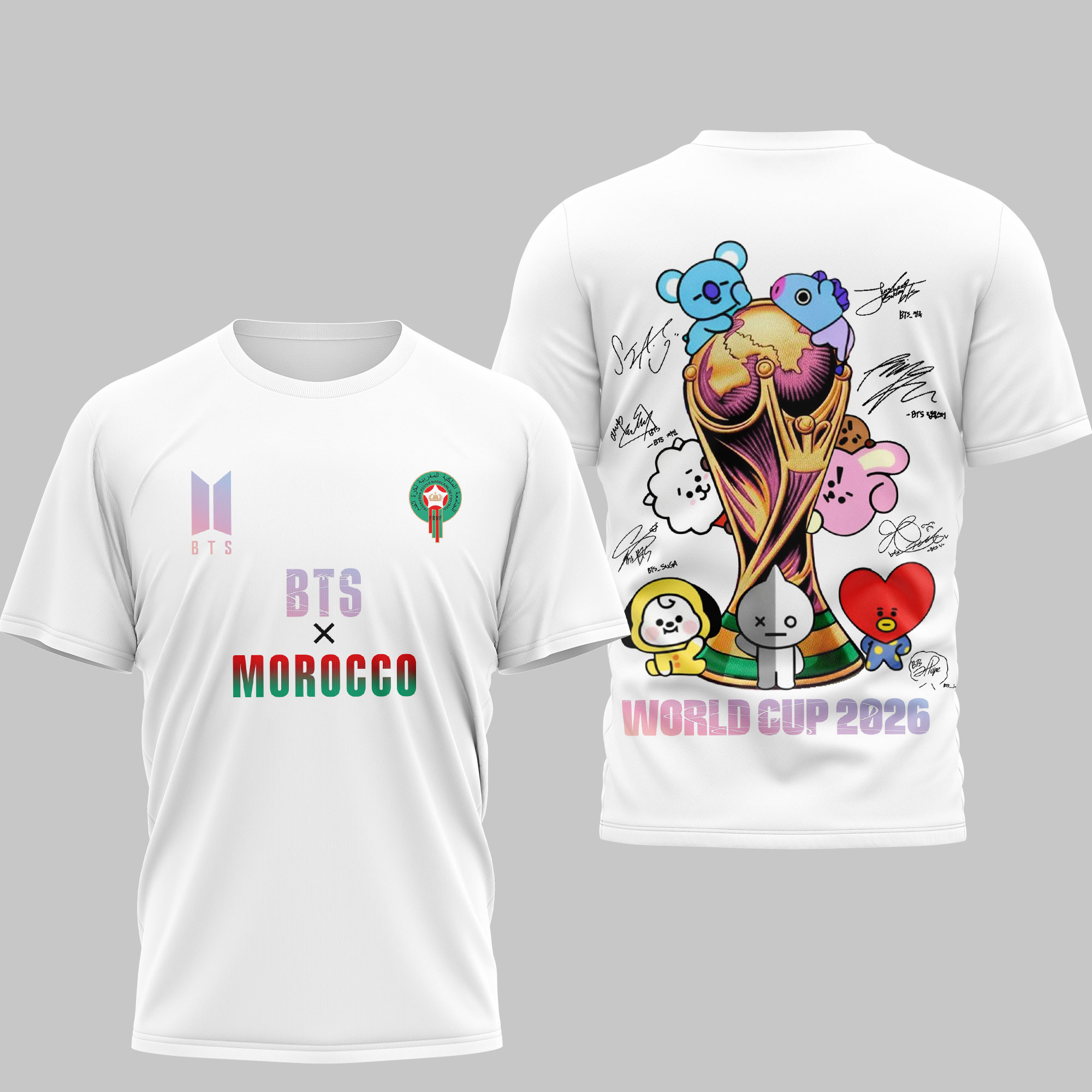 Morocco | Premium World Cup 2026 x BTS Custom 3D Shirt TTH200530