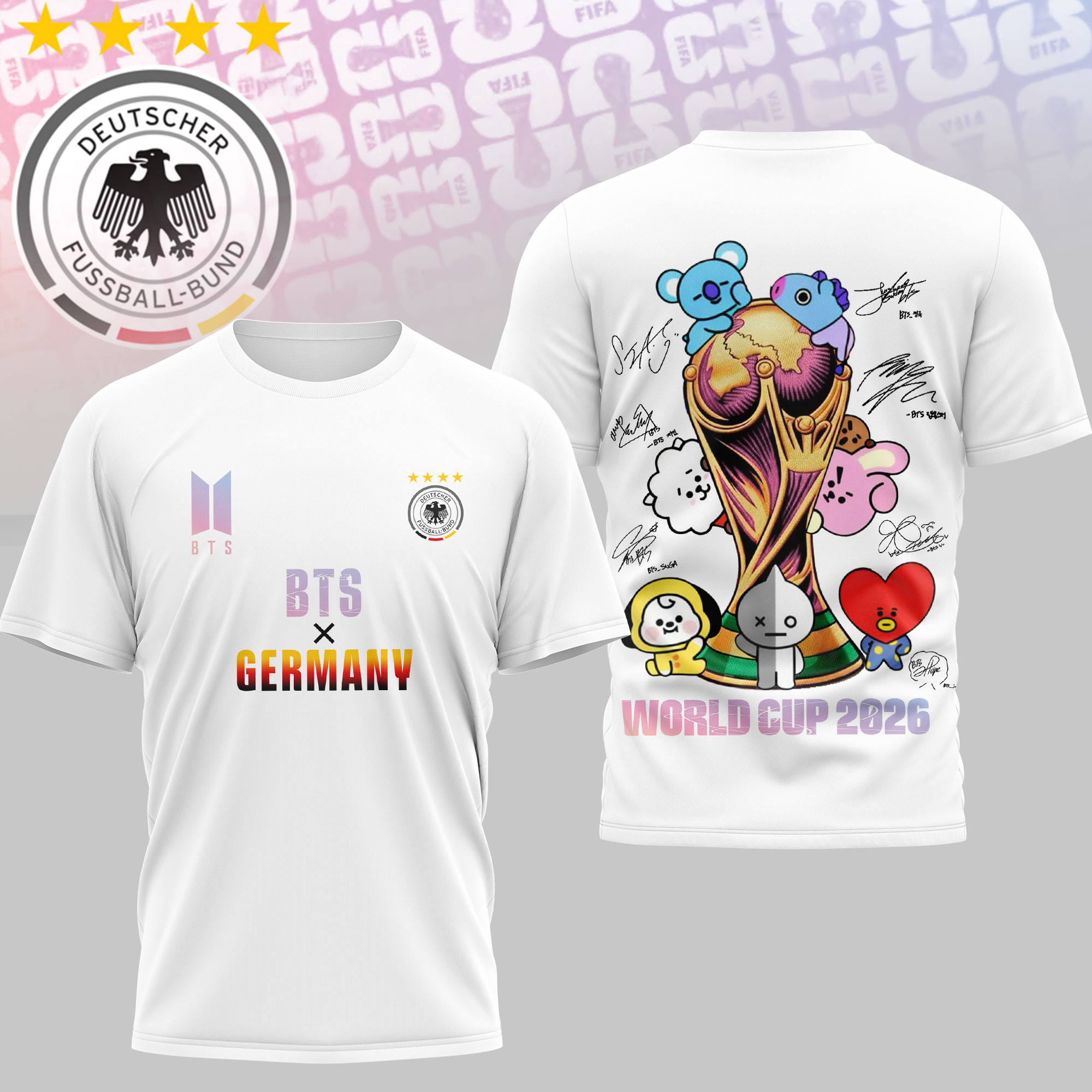 Germany | Premium World Cup 2026 x BTS Custom 3D Shirt TTH200530 - Image 2