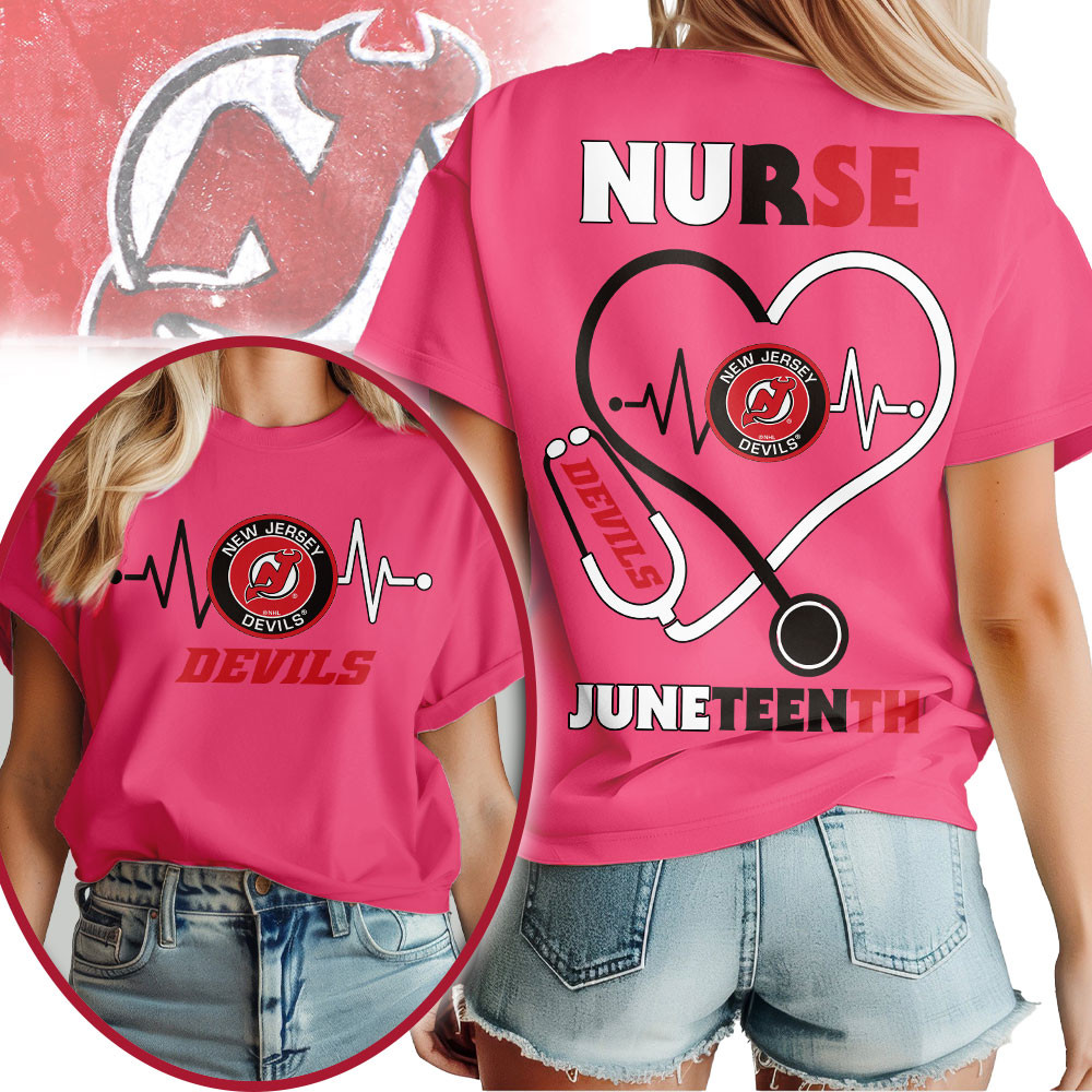 New Jersey Devils | Premium NHL Nurse Appreciation Juneteenth 3D Shirt TTH200533
