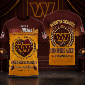 Washington Commanders x Premium NFL Pride Loyalty Tradition 3D T-Shirt – Limited Edition TTH200513