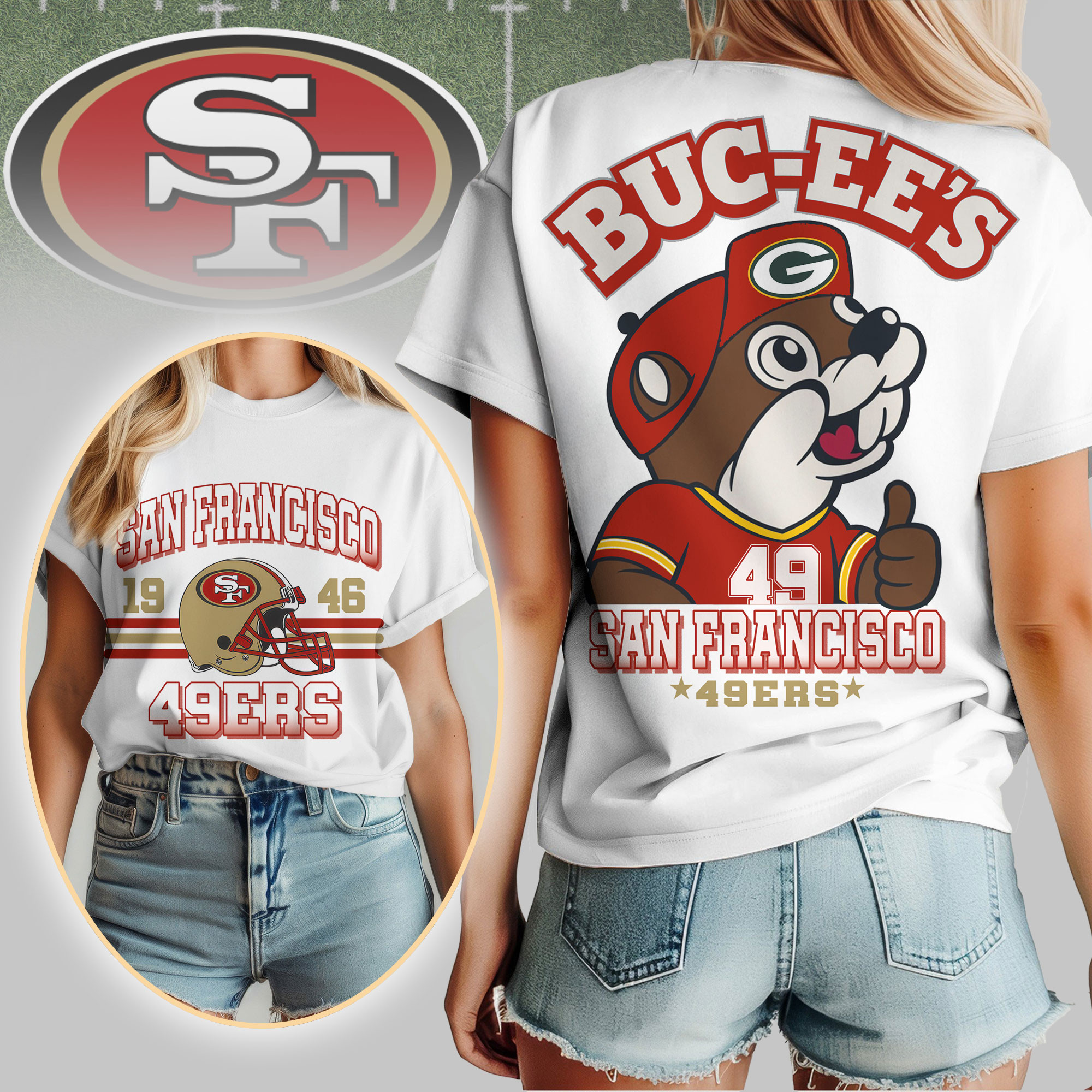 San Francisco 49ers x Premium NFL Kickoff Weekend 3D Shirt – Limited Edition TTH200516 - Image 2