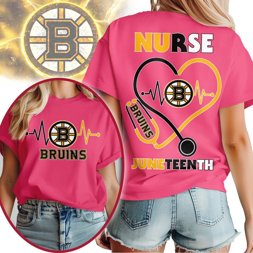 Boston Bruins | Premium NHL Nurse Appreciation Juneteenth 3D Shirt TTH200533