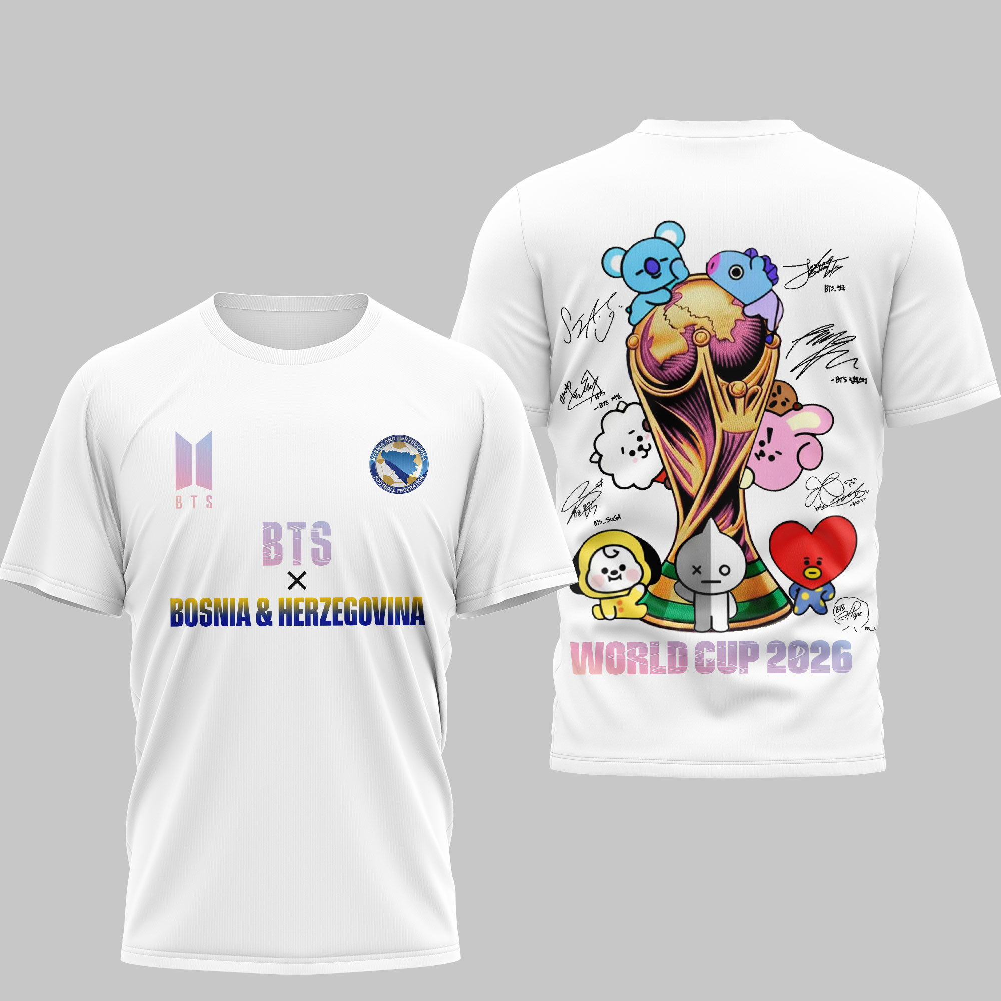 Bosnia & Herzegovina | Premium World Cup 2026 x BTS Custom 3D Shirt TTH200530