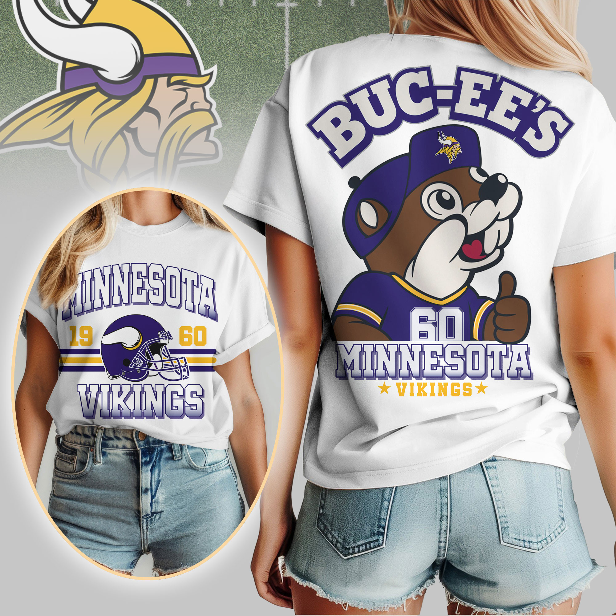 Minnesota Vikings x Premium NFL Kickoff Weekend 3D Shirt – Limited Edition TTH200516 - Image 2