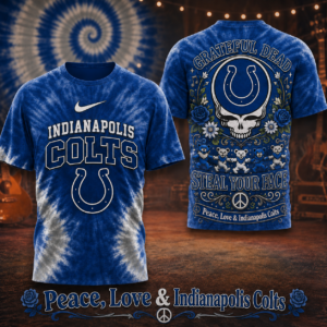 Indianapolis Colts x Premium NFL Peace Love Greateful 3D T-Shirt – Limited Edition TTH200514