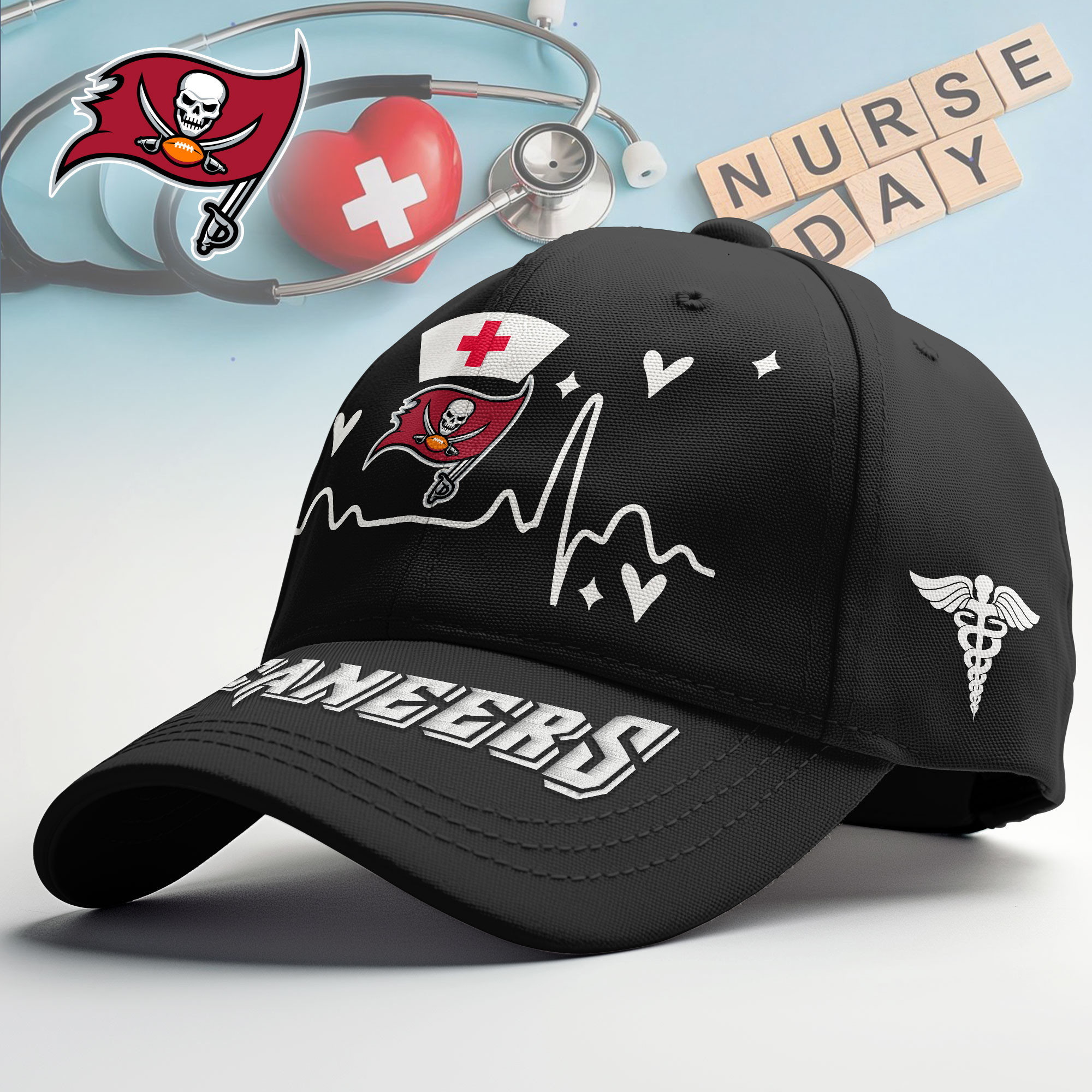 Tampa Bay Buccaneers | Premium NFL Nurse Vibes Cap TTH200541