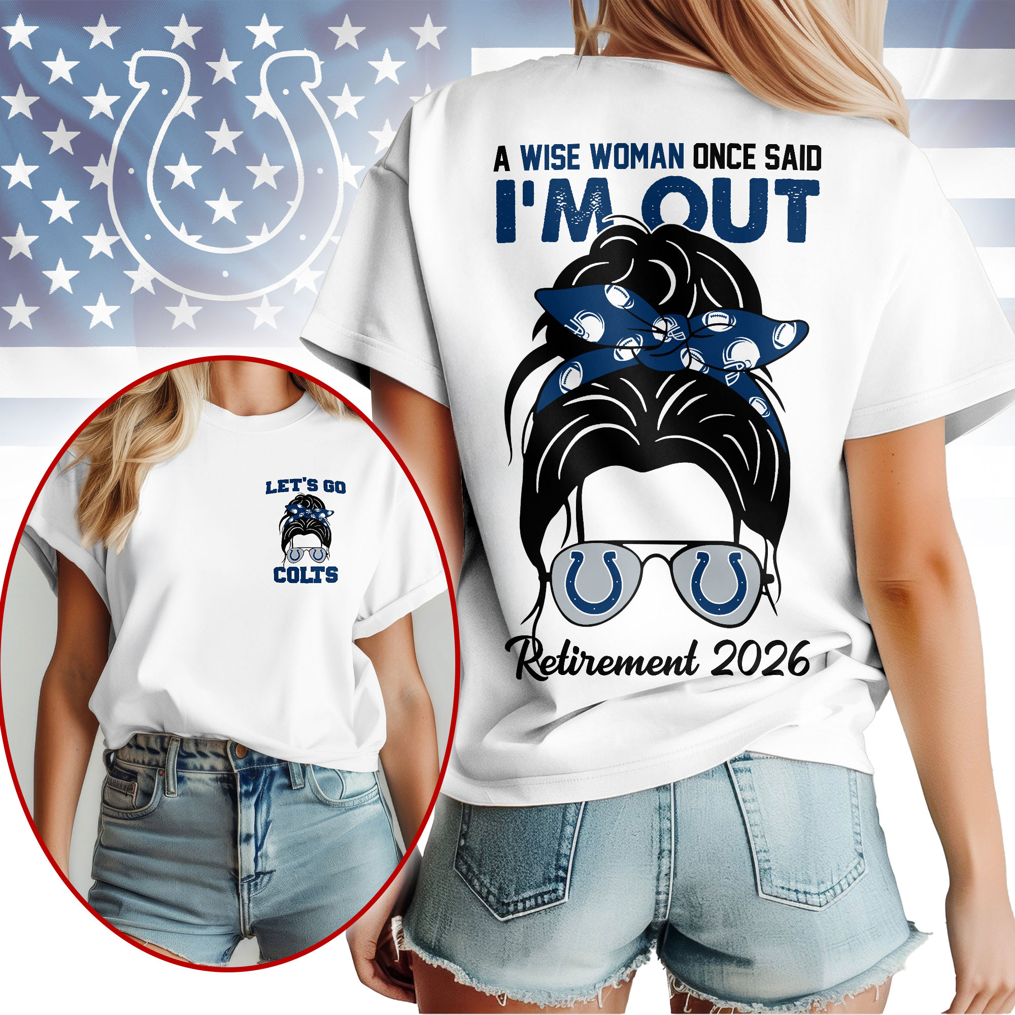 Indianapolis Colts | Premium NFL Retirement 2026 Spirit 3D T-Shirt TTH200545 - Image 2