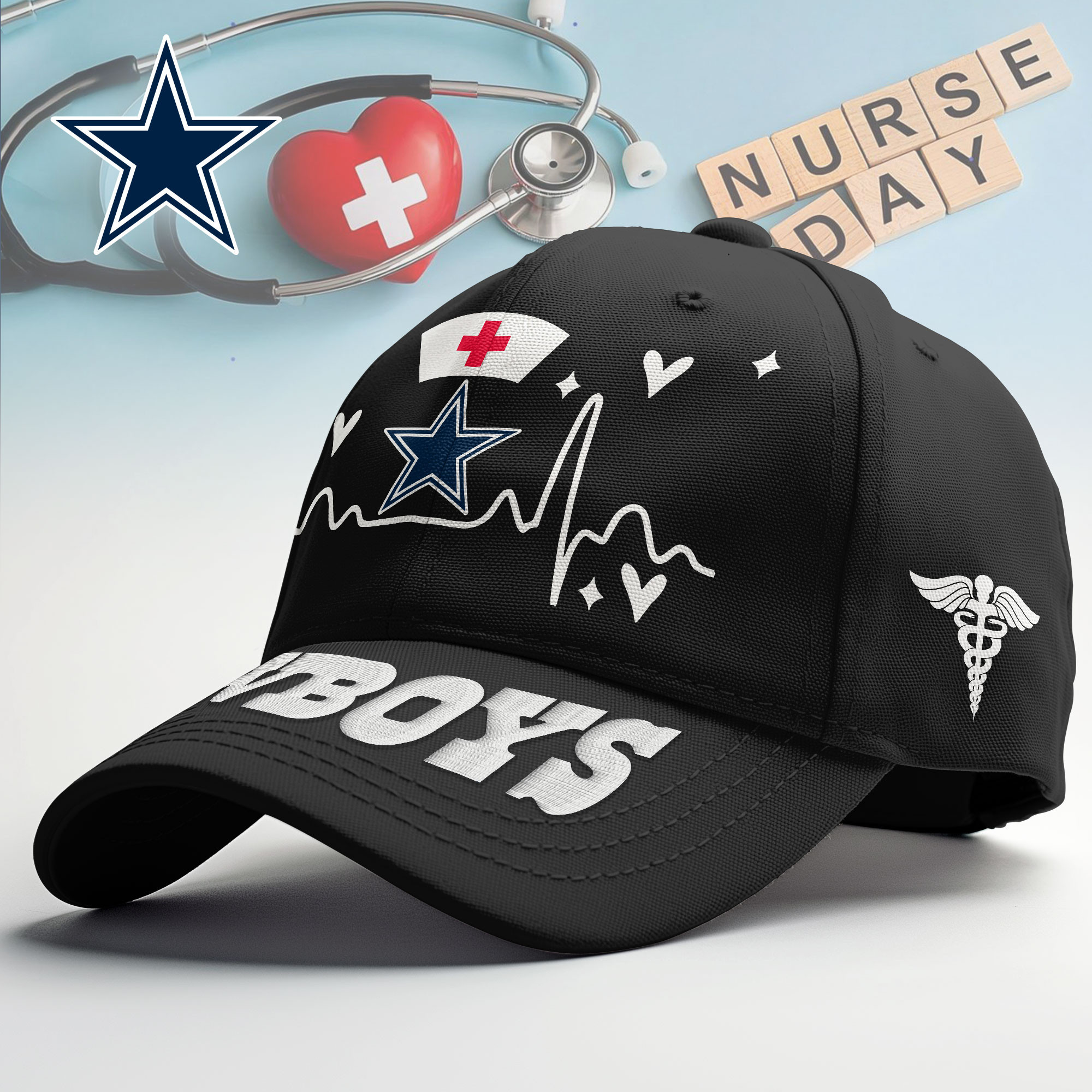 Dallas Cowboys | Premium NFL Nurse Vibes Cap TTH200541