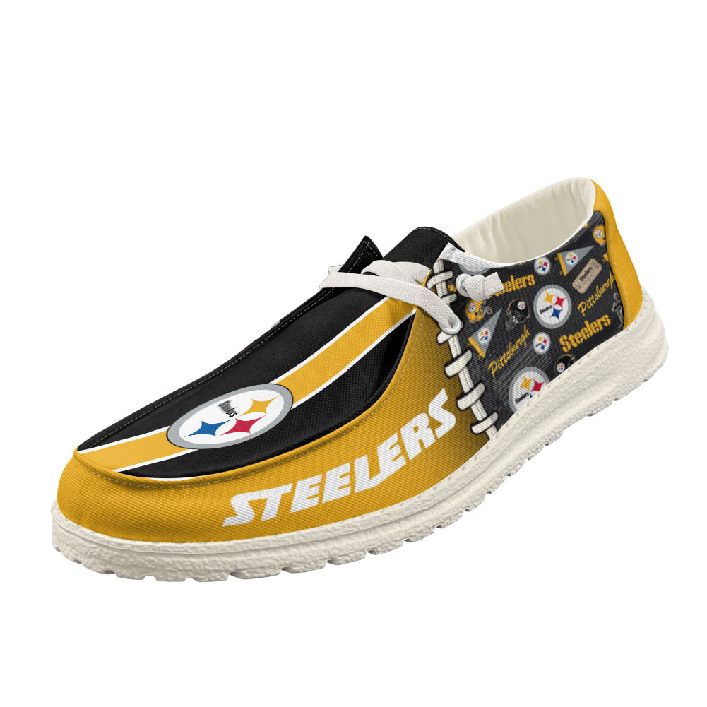 Pittsburgh Steelers x Premium NFL Gridiron Casual Loafer Shoes – Limited Edition TTH190519 - Image 4