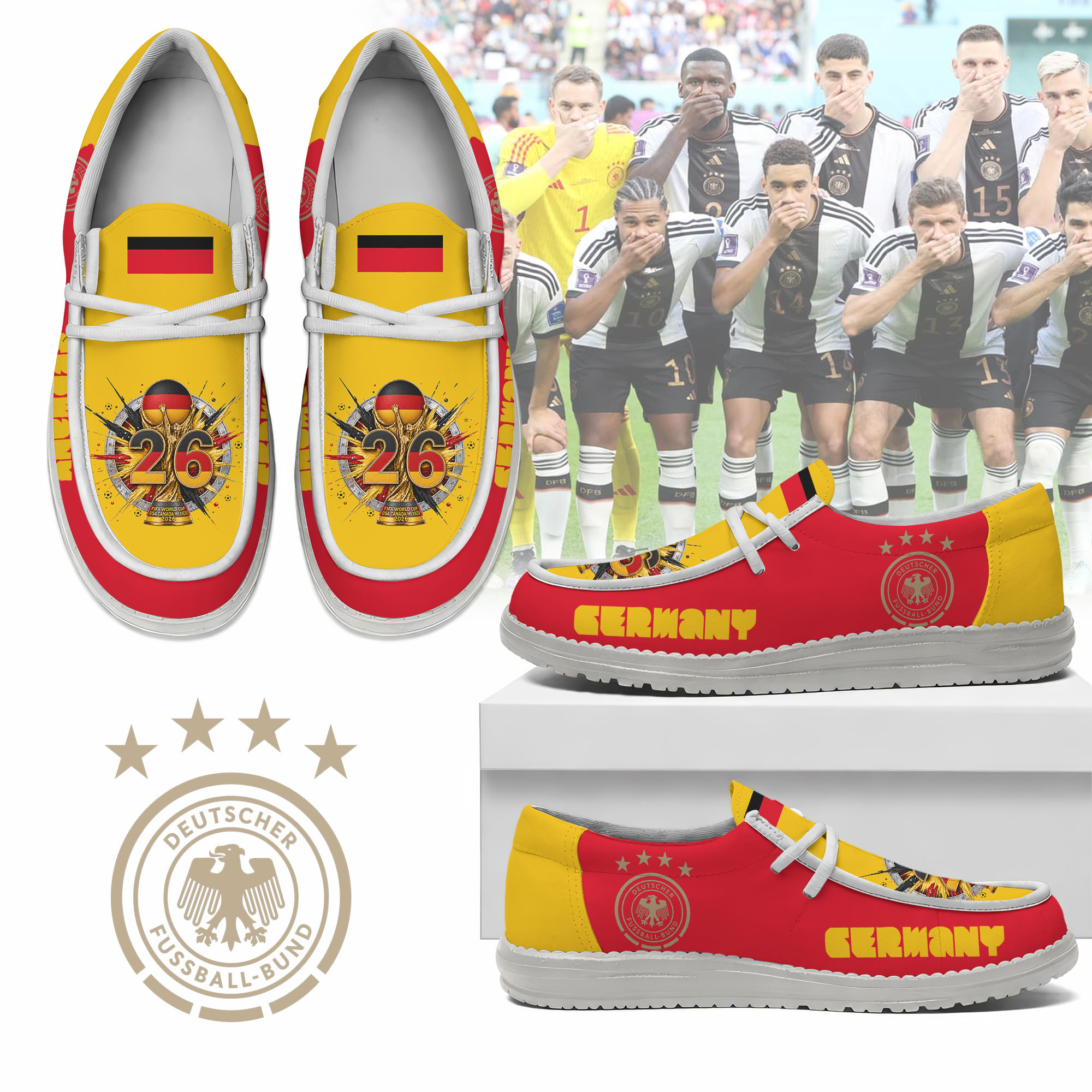 Germany – Premium World Cup 2026 Elite Move Loafer Shoes – Limited Edition TTH190515 - Image 2