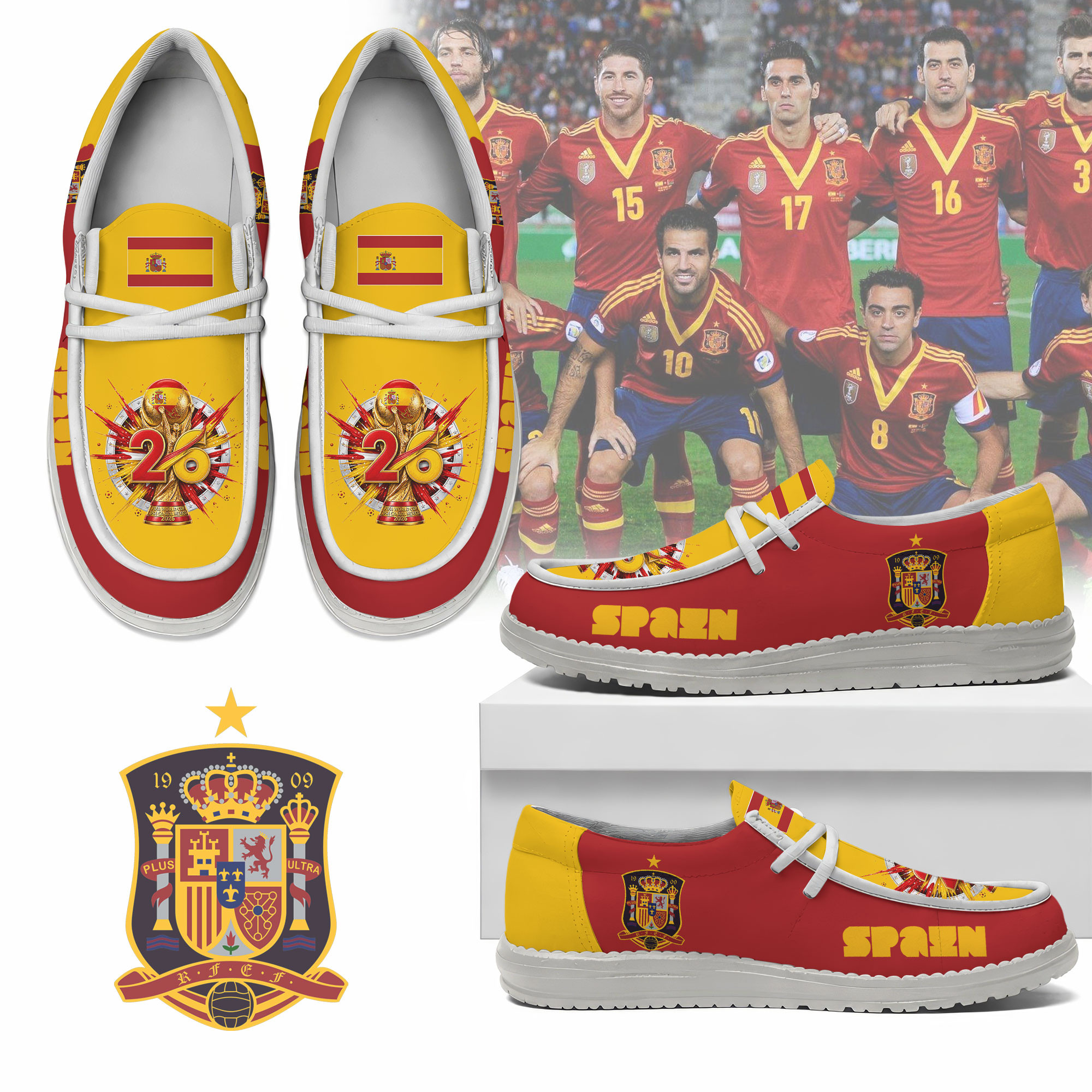 Spain – Premium World Cup 2026 Elite Move Loafer Shoes – Limited Edition TTH190515 - Image 2