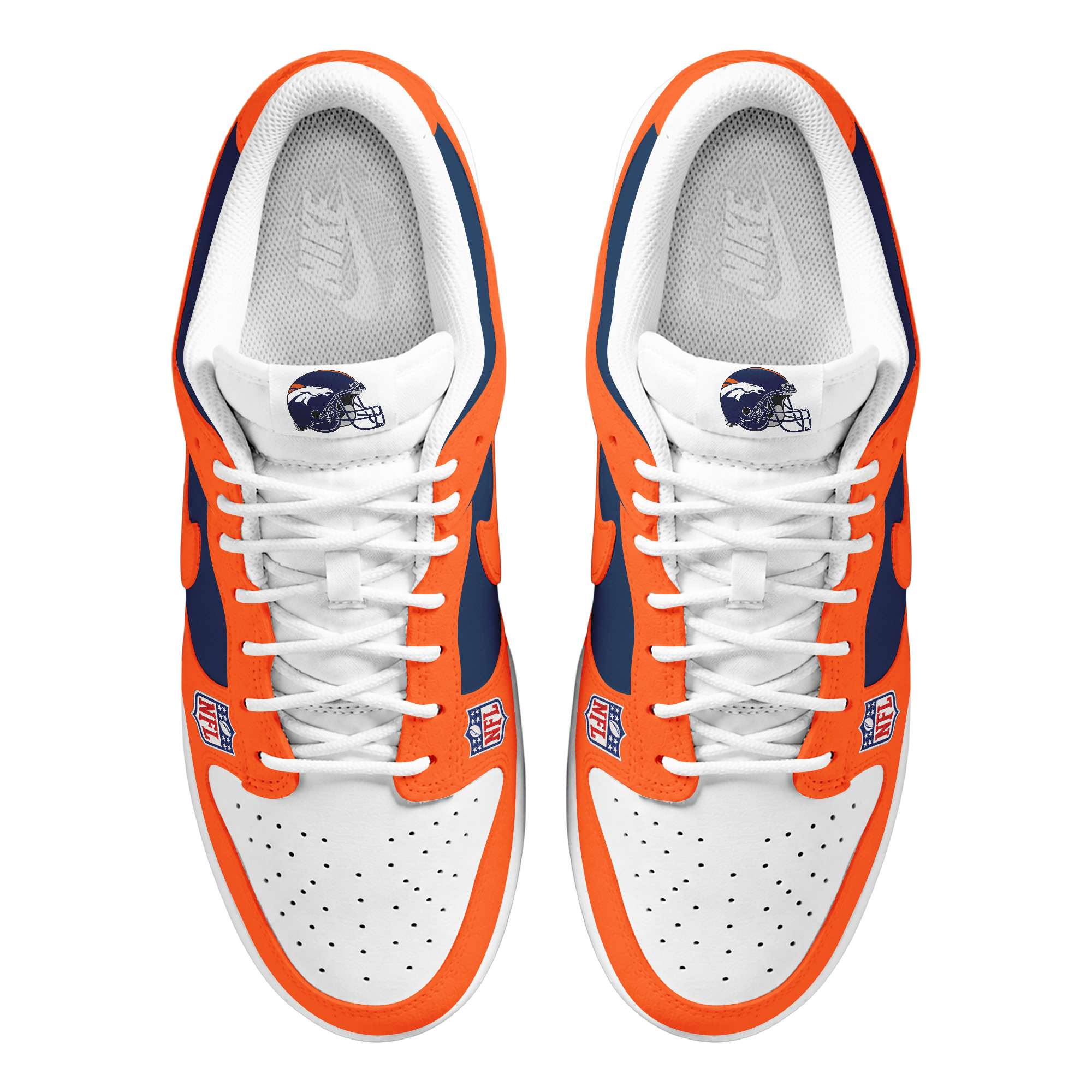 Denver Broncos x Premium NFL Dunk Low Shoes Limited Edition TTH190517 - Image 3
