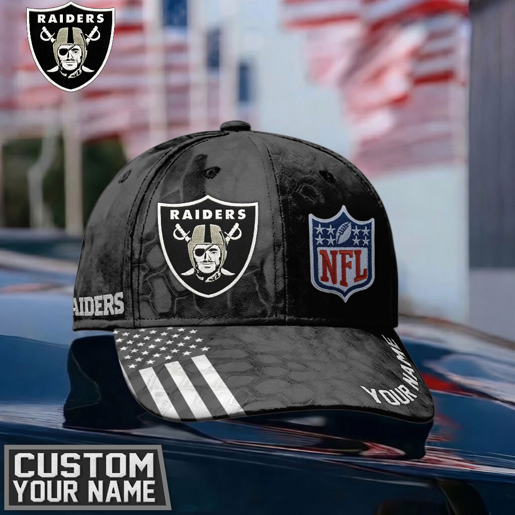 Las Vegas Raiders x Premium NFL Heritage Custom Classic Cap – Limited Edition TTH200518 - Image 2