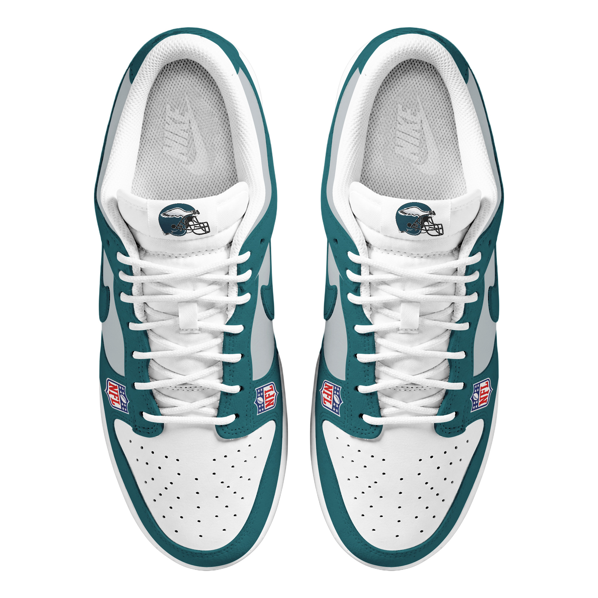 Philadelphia Eagles x Premium NFL Dunk Low Shoes Limited Edition TTH190517 - Image 3